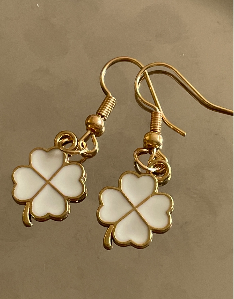Lucky Clover Dangle Earrings