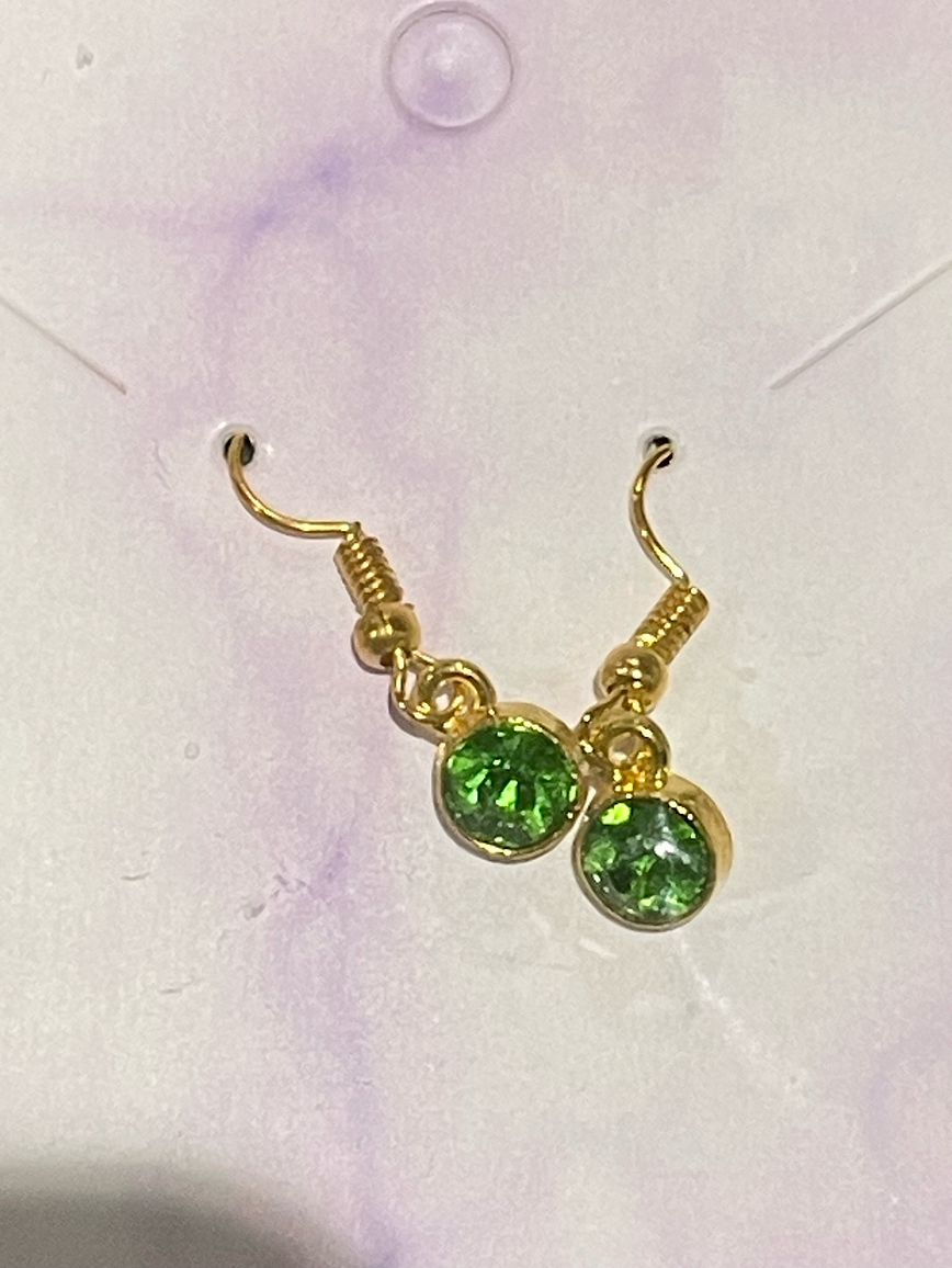 Timeless Green Elegance Earrings