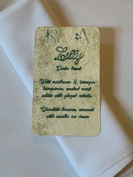 Elegant Menu Cards - Pack of 20