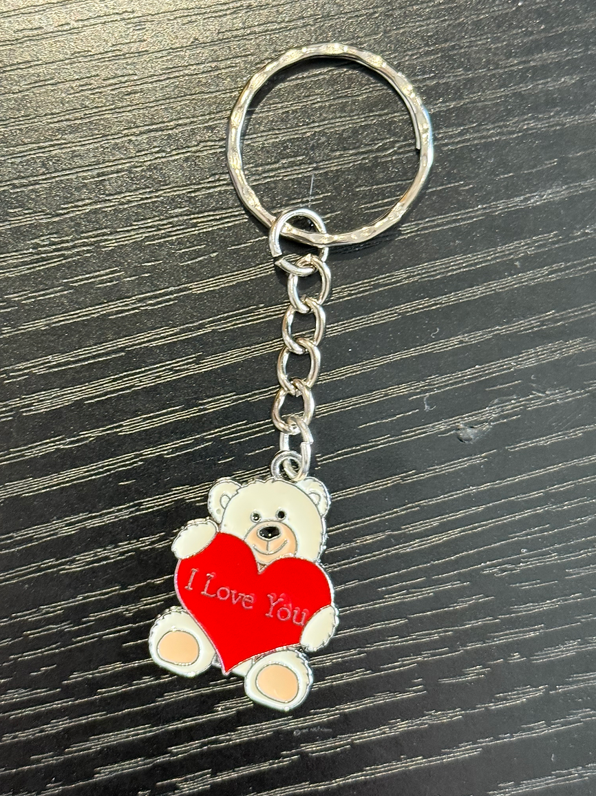 Teddy Bear Love Keyring