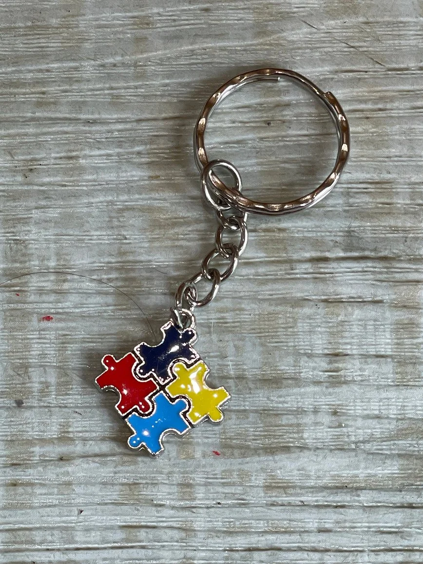 Puzzle Piece Keyring