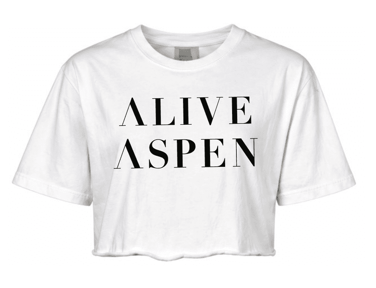 White crop tee
