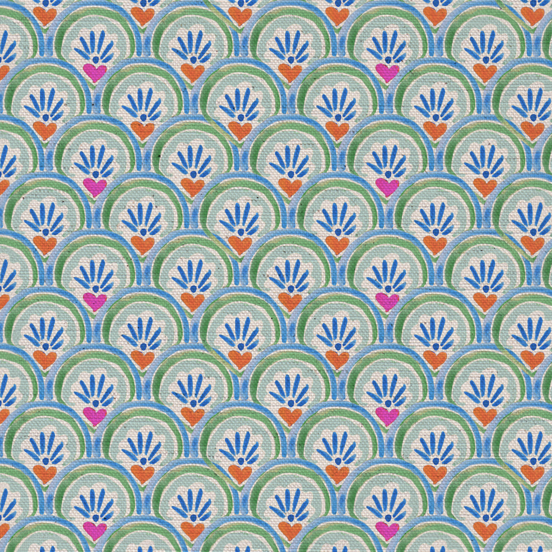 Edie Heart Fabric