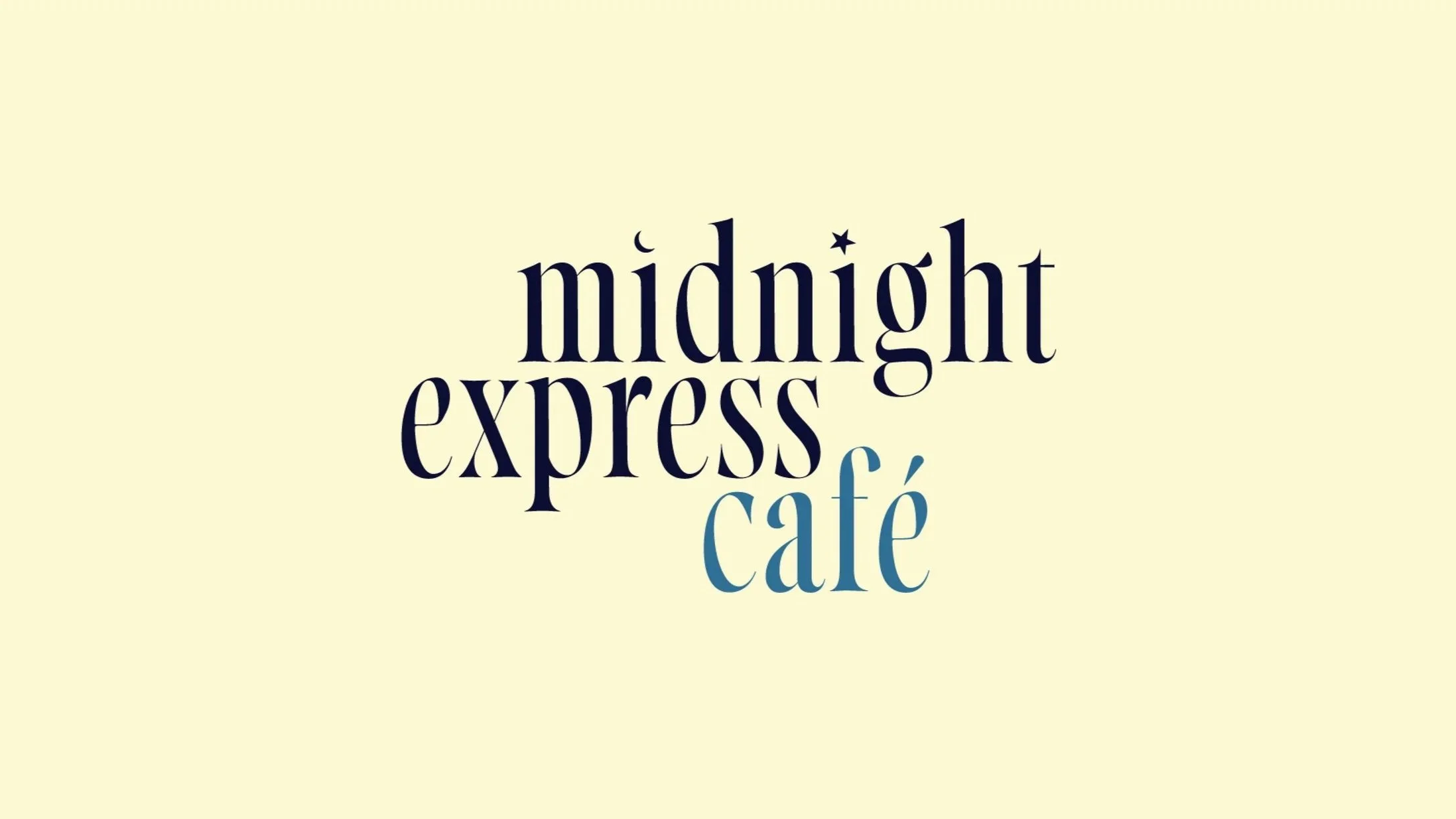 Midnight Express Cafe Rebrand