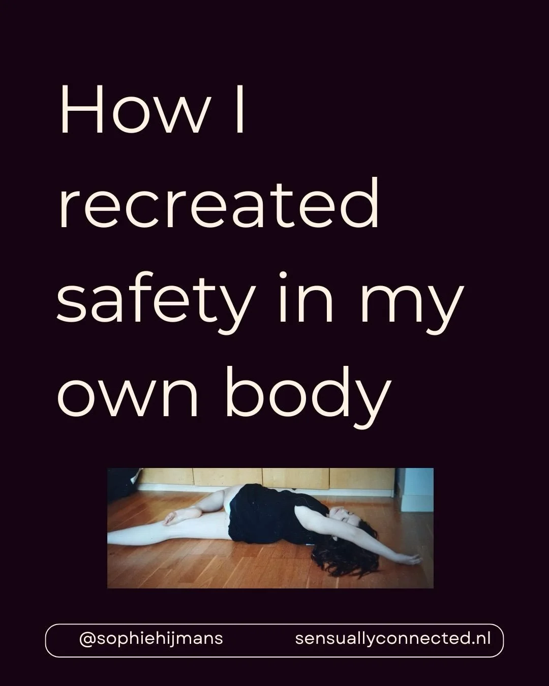 How I recreated safety in my own body
This is not a story of a quick fix or a magic solution
It was connection to myself and commitment to me that showed me how to feel safe again. 
If it was possible for me, it&rsquo;s possible for you too.

Does th