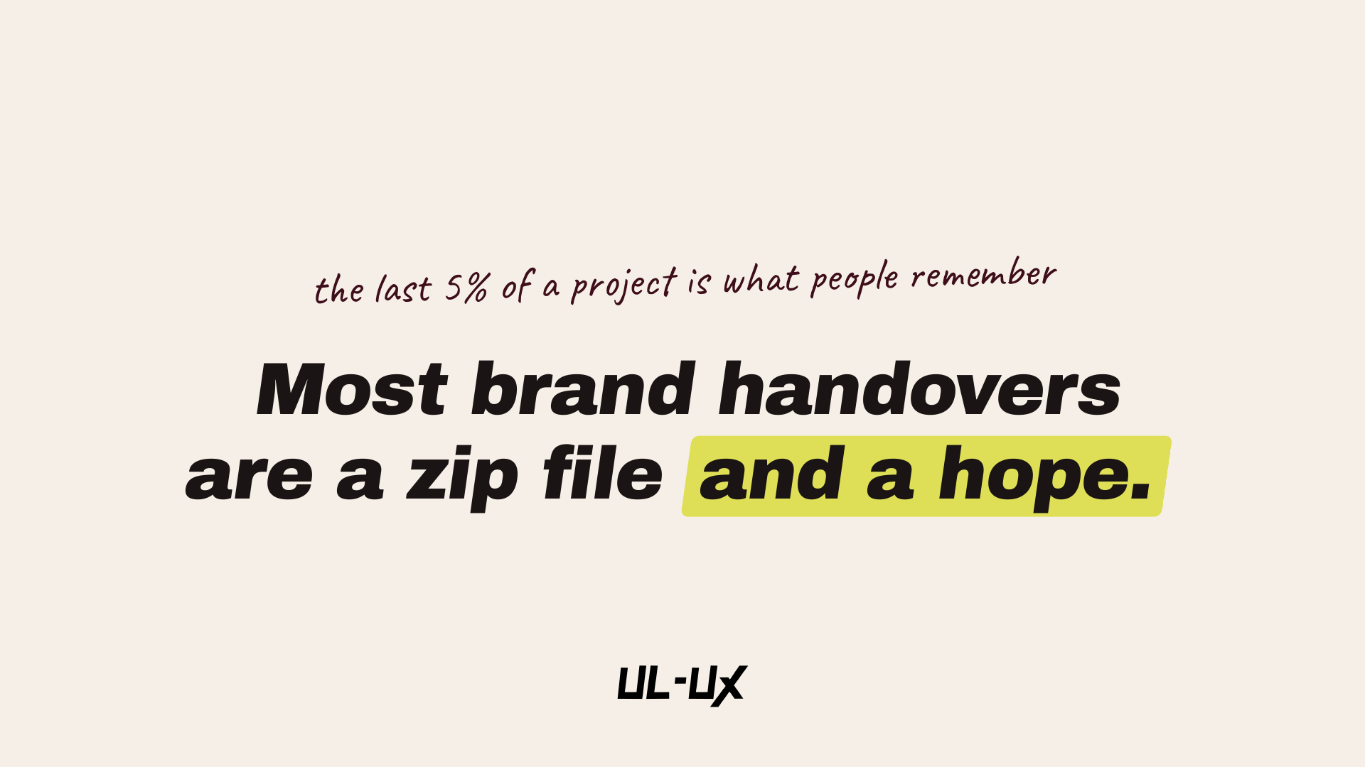 Brand Handover Done Right: Why We Build Clients a Brand Room