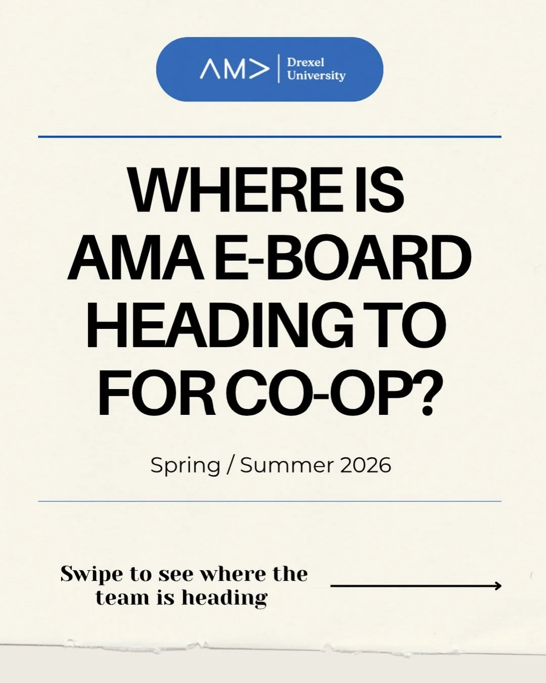 Happy Monday! 🌟Swipe to see where our AMA E-Board is heading for Spring/Summer 2026 co-ops. From Comcast to Saxbys and beyond!