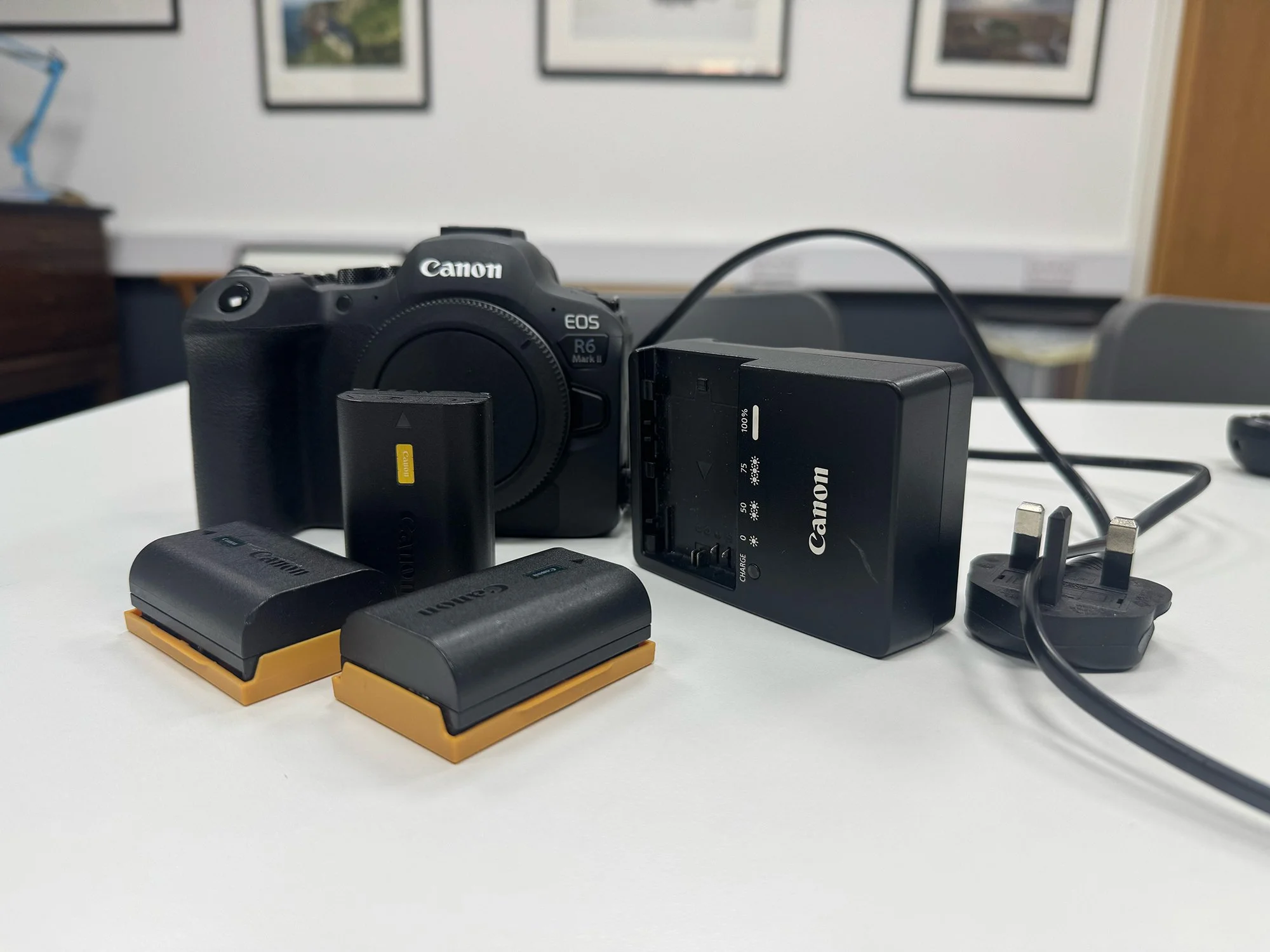 Canon EOS R6 Mark II Mirrorless Camera (Used) x3 Batteries, Charger & L Bracket
