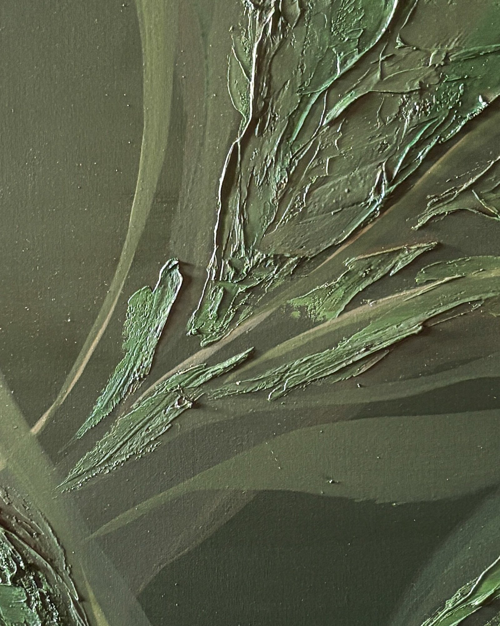 Hijau - mixed media on canvas, 2026, 120x80 cm