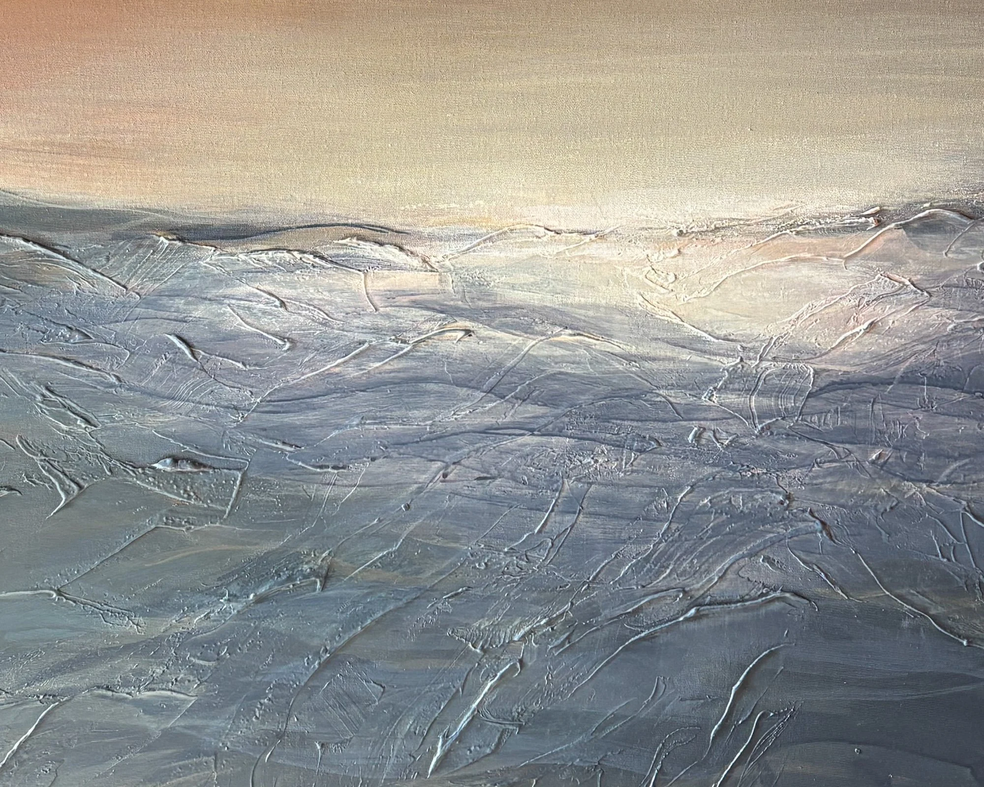 Laut Senja - mixed media on canvas, 2026, 120x150 cm