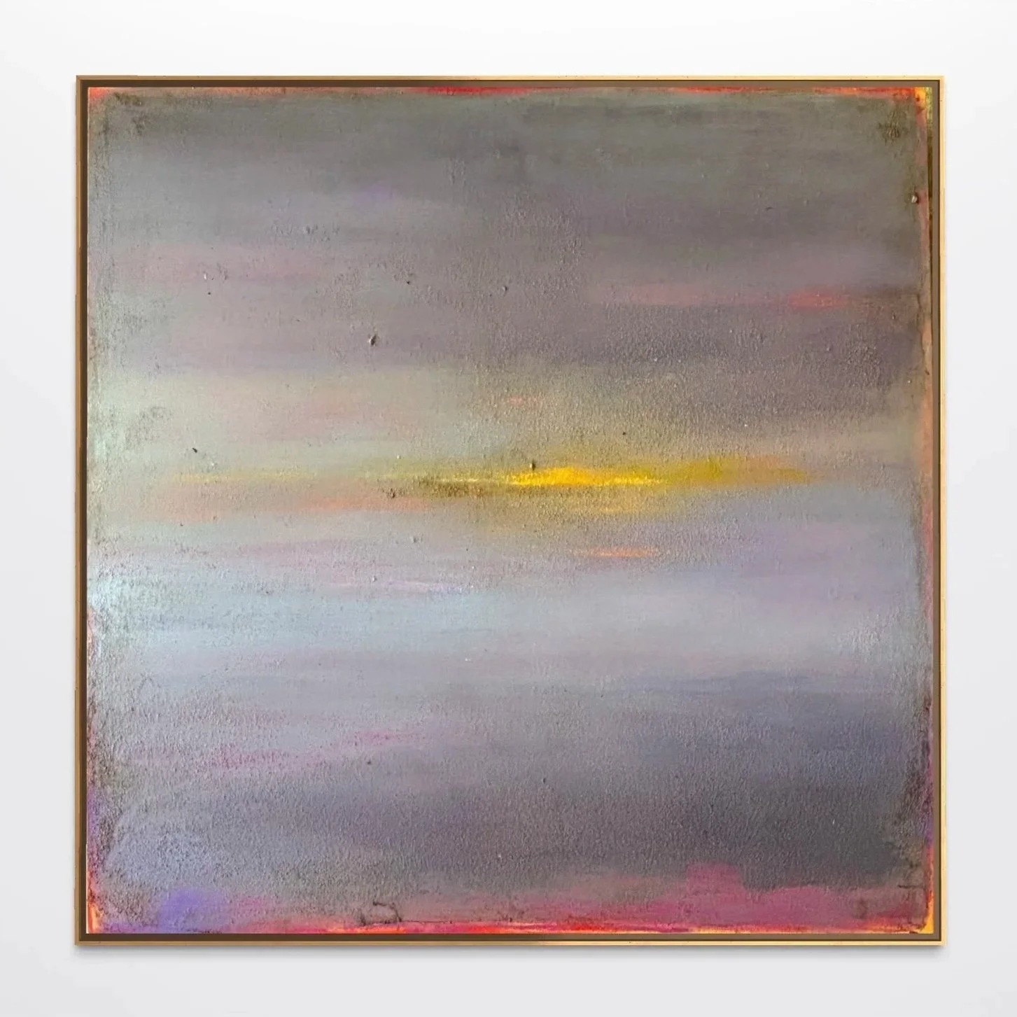 Evening, Muted, 2025 - mixed media on canvas, 120x120 cm