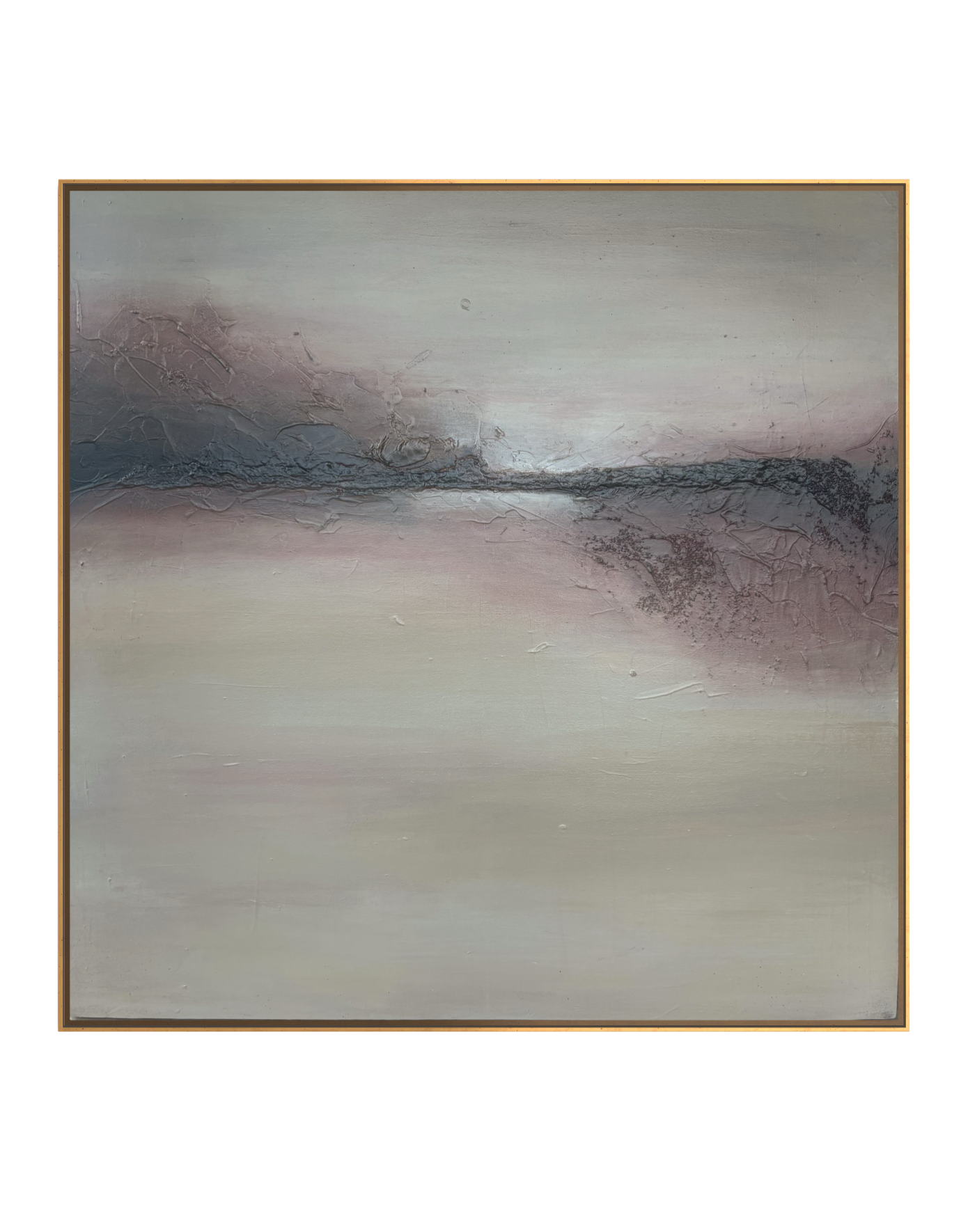 Sawah Bera - mixed media on canvas, 2026, 120x120 cm