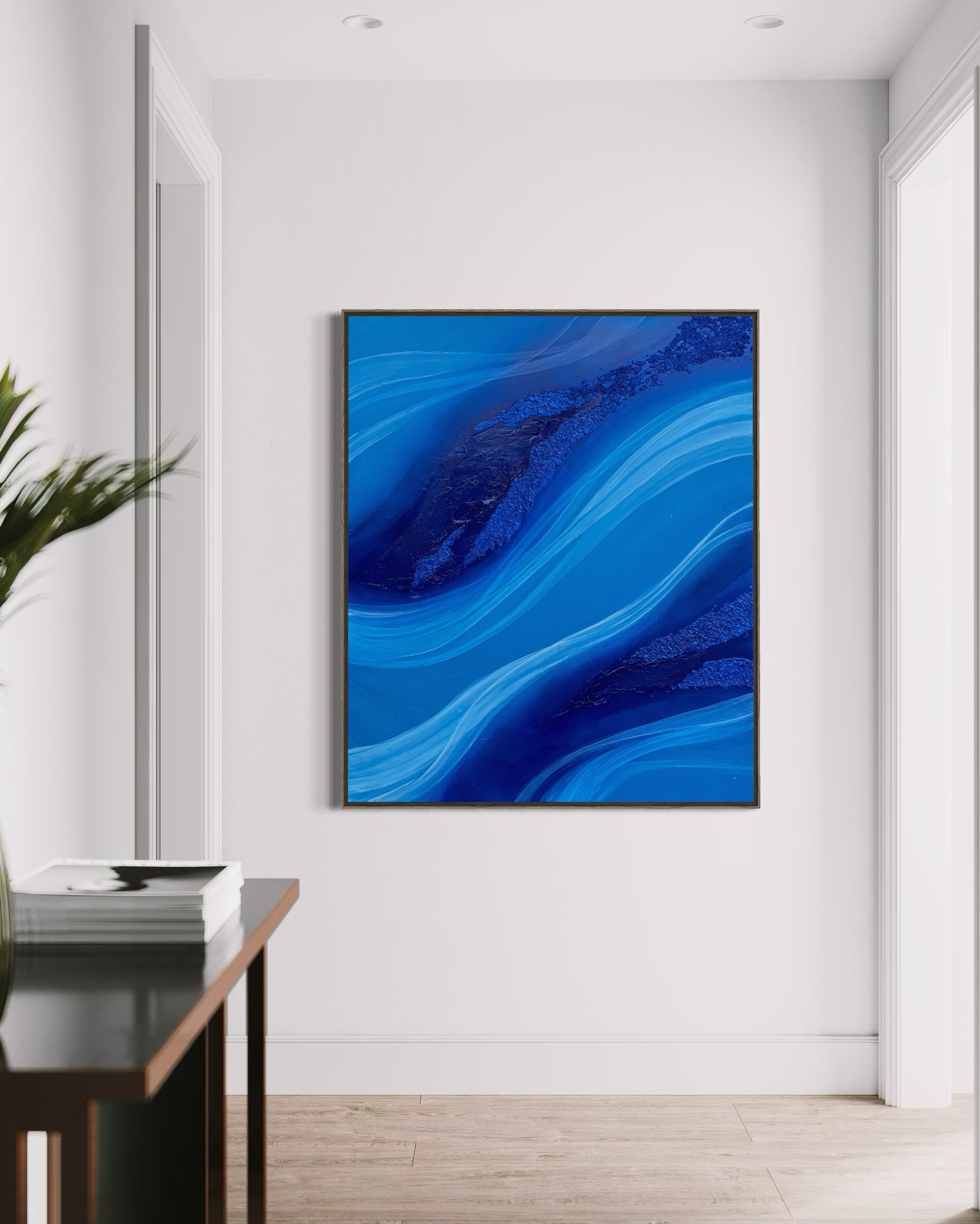 Nila Tirta - mixed media on canvas, 2026, 120x100 cm