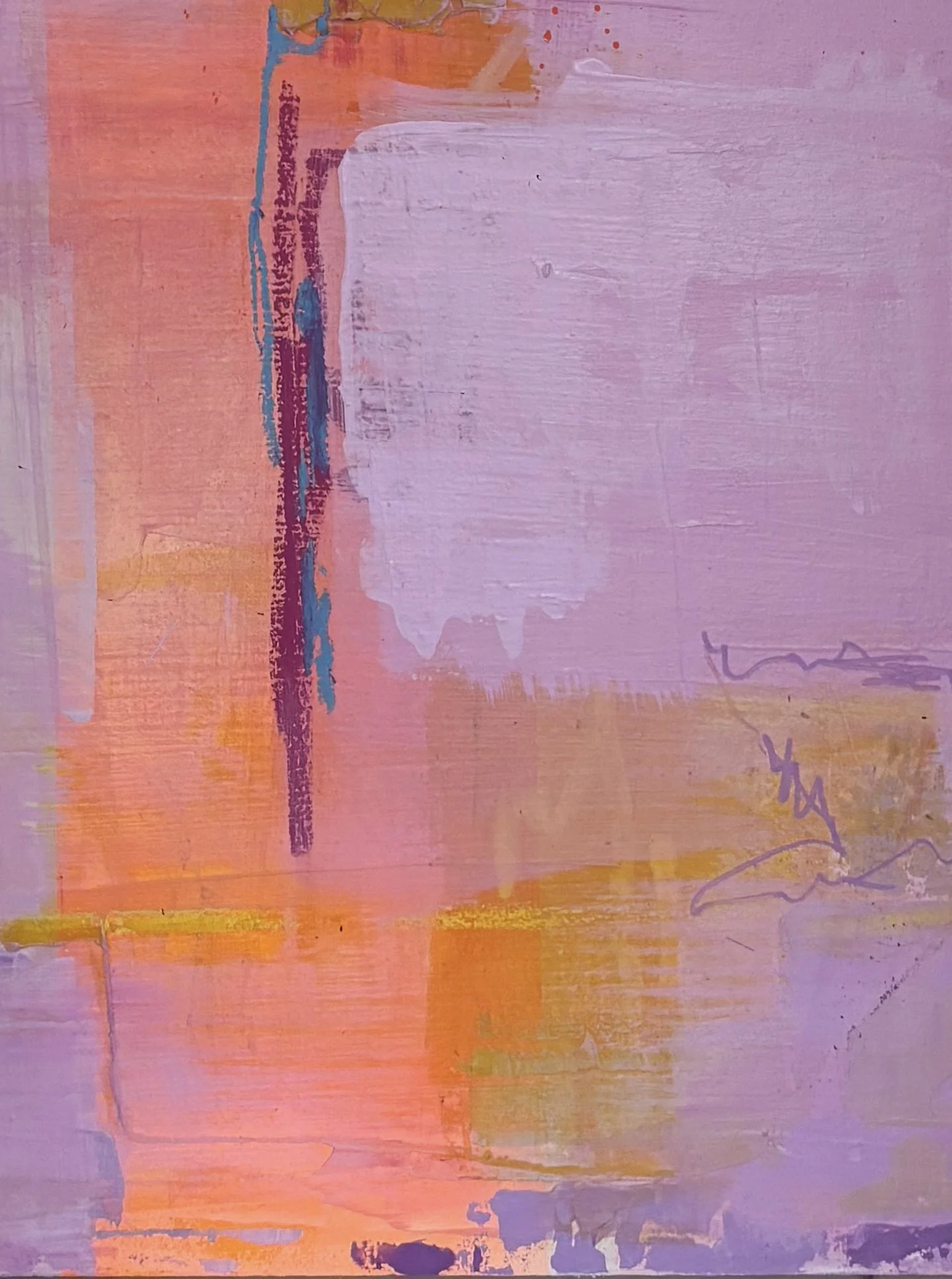 Soft Awakening, 2025 - mixed media on canvas, 80x60 cm