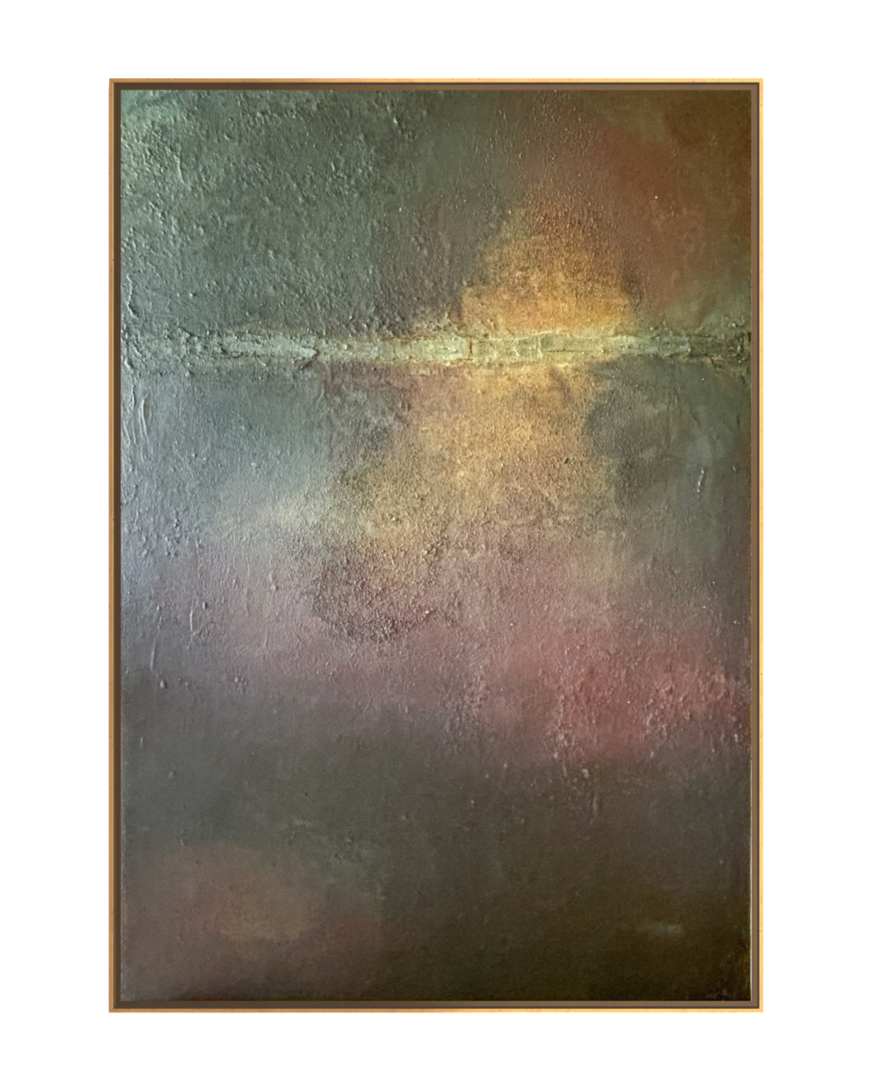 Under The Surface - mixed media on canvas, 2025, 130x86 cm