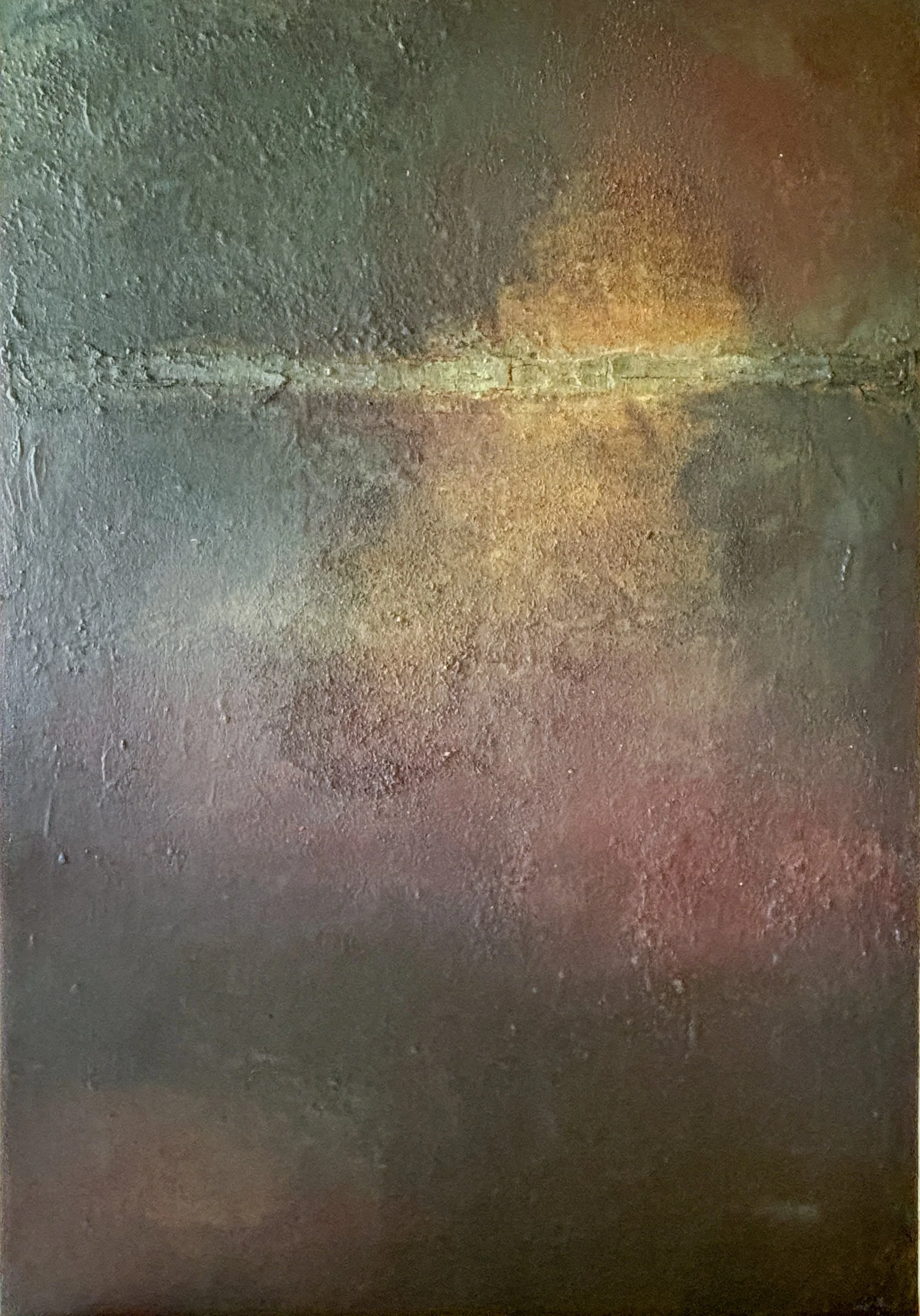 Under The Surface - mixed media on canvas, 2025, 130x90 cm