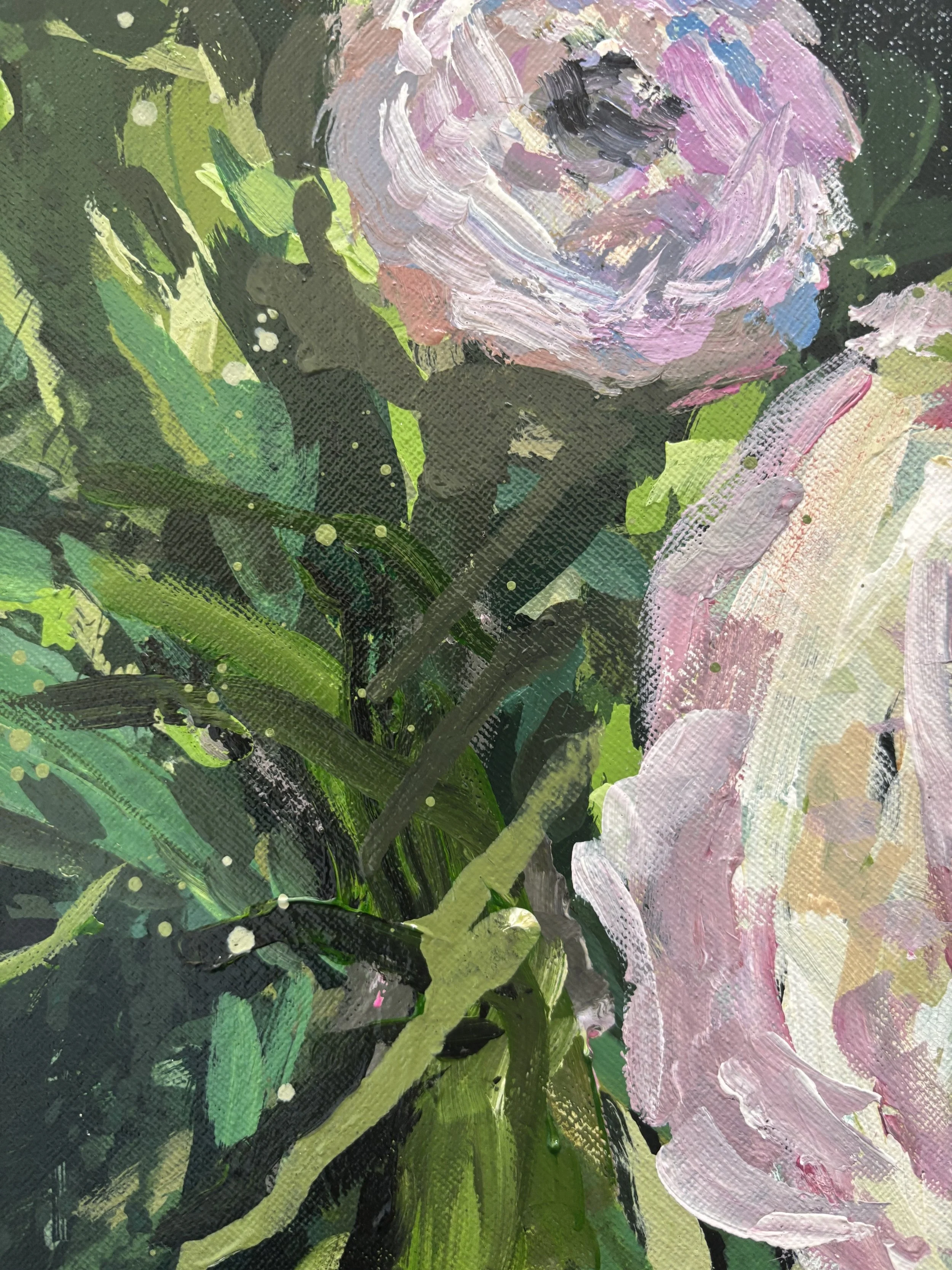 A Strange Encounter, 2024 - acrylic on paper, 30x40 cm