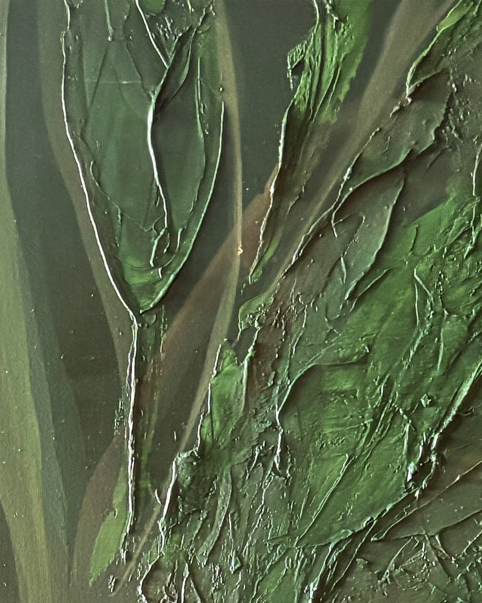 Hijau - mixed media on canvas, 2026, 120x80 cm