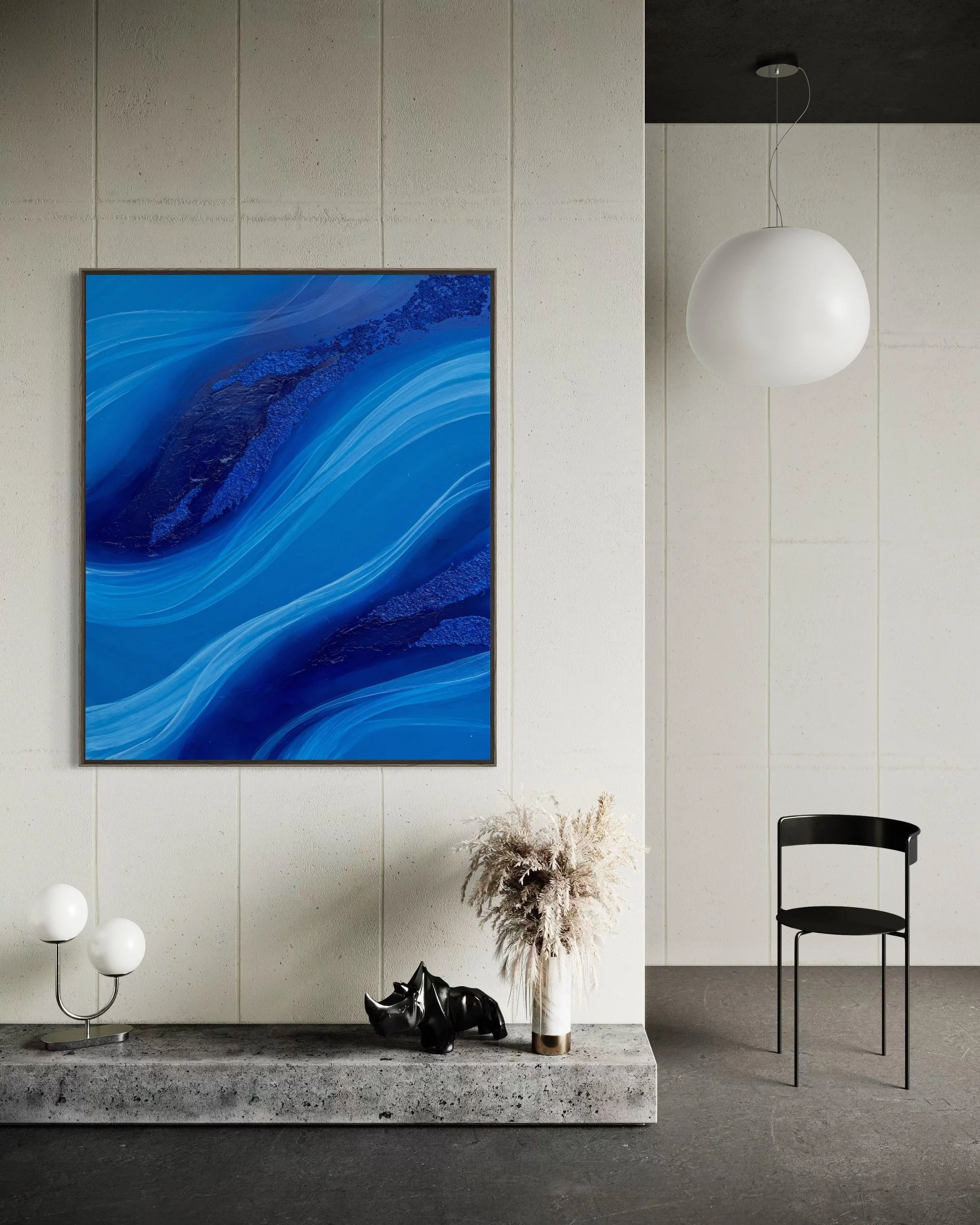 Nila Tirta - mixed media on canvas, 2026, 120x100 cm