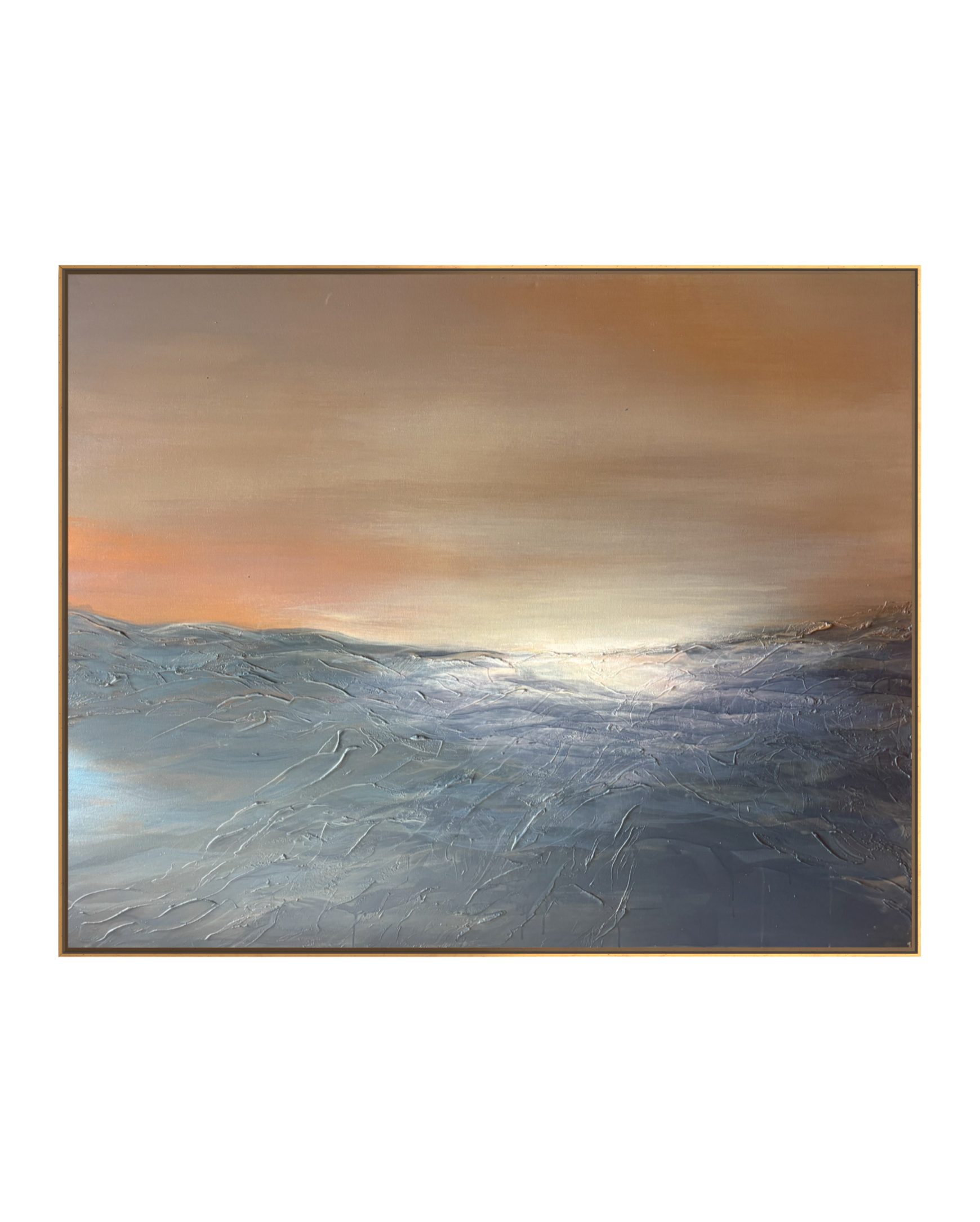 Laut Senja - mixed media on canvas, 2026, 120x150 cm