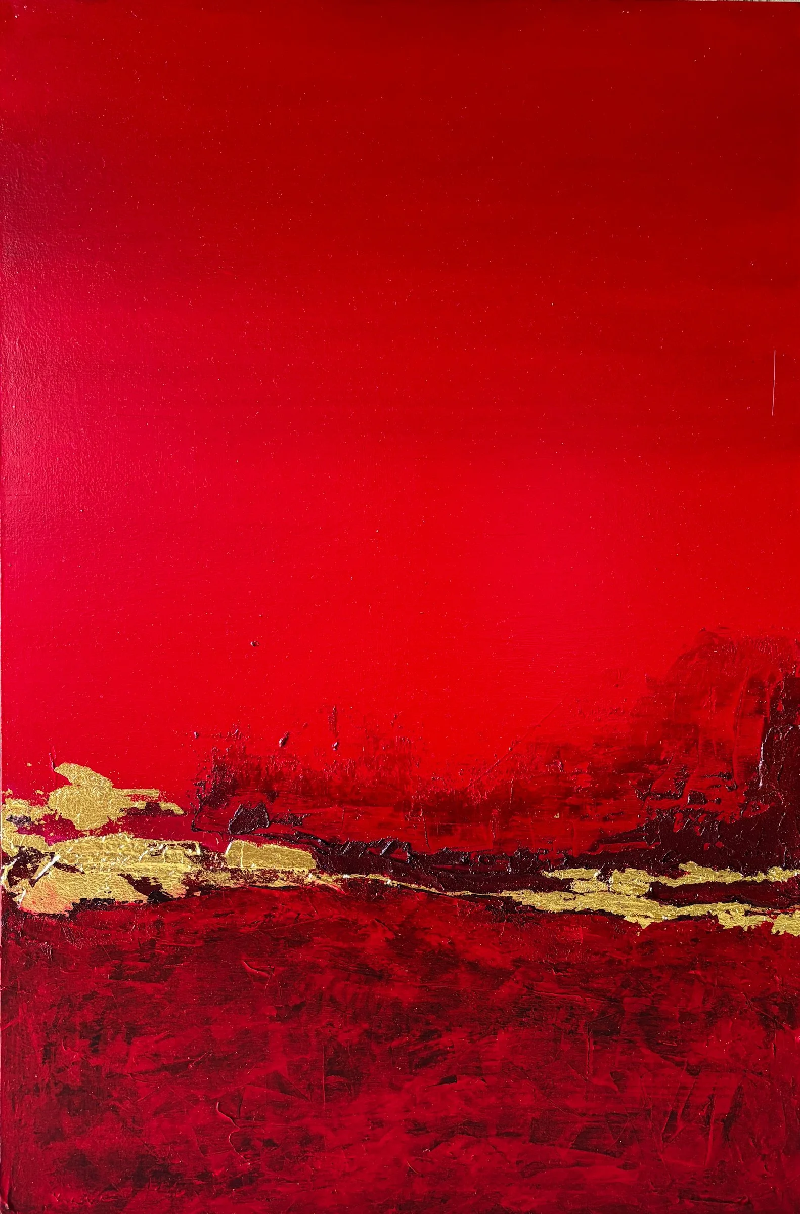 Sutra, 2025 - mixed media on canvas, 90x60 cm