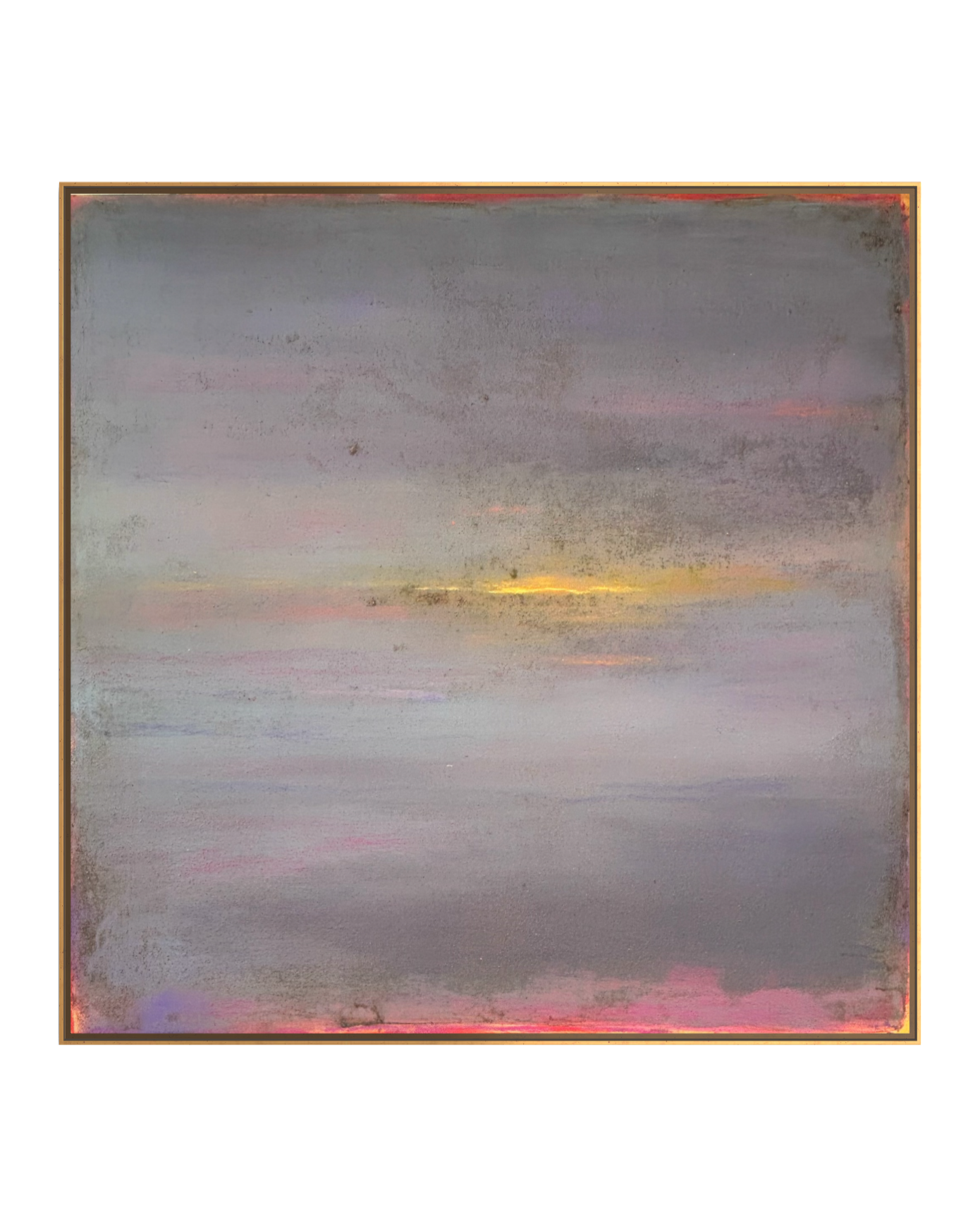 Evening, Muted, 2025 - mixed media on canvas, 120x120 cm