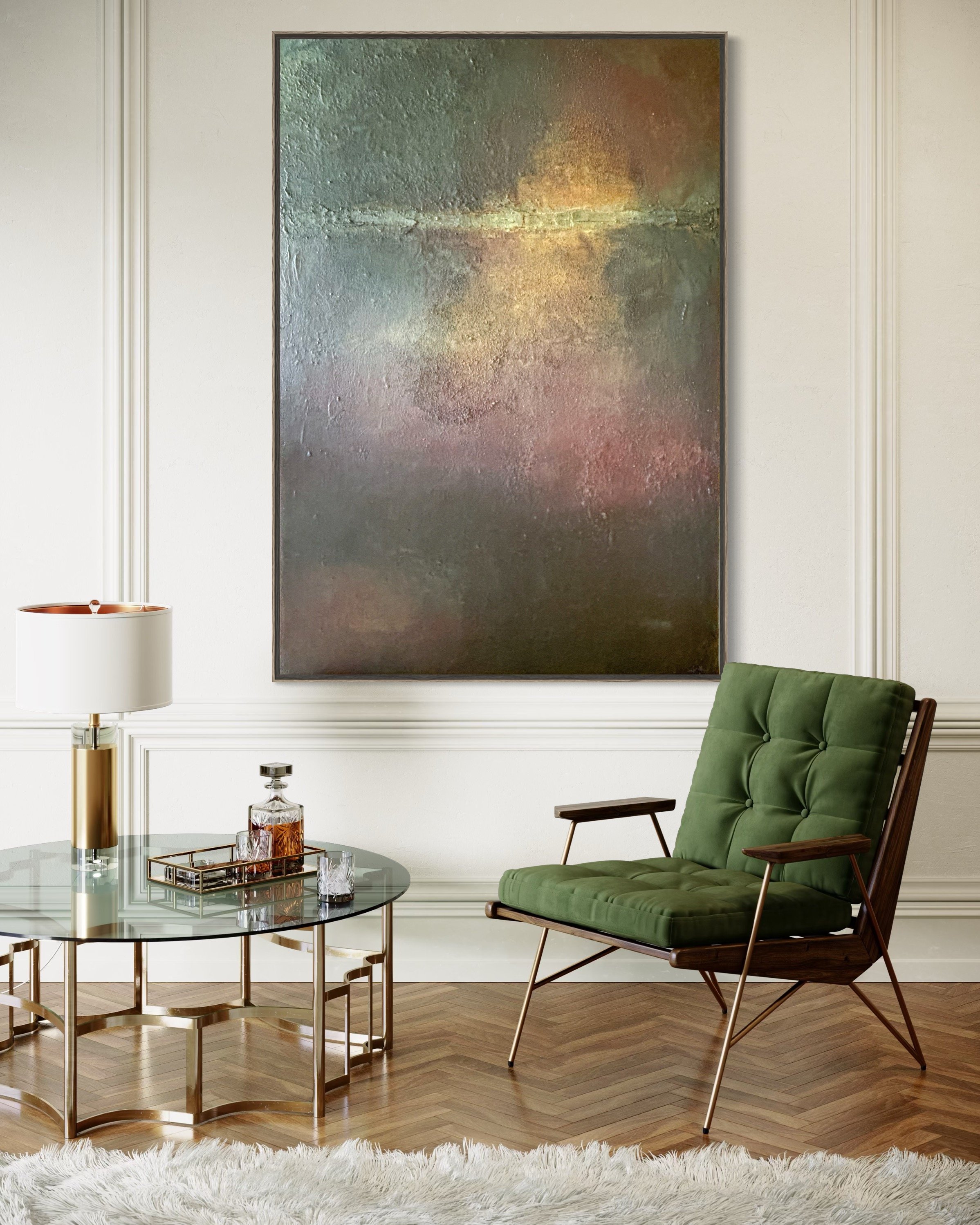 Under The Surface - mixed media on canvas, 2025, 130x90 cm