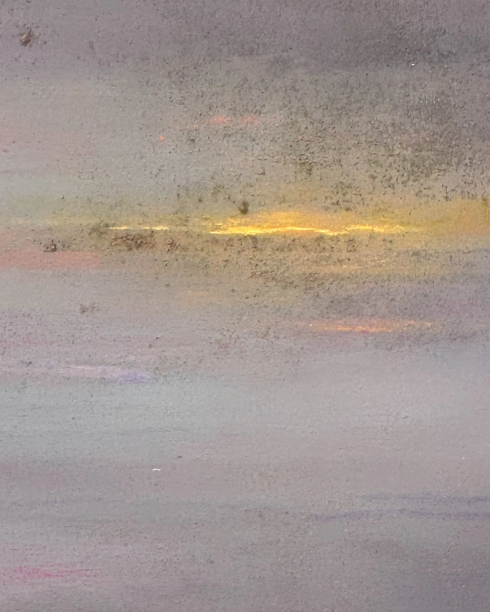 Evening, Muted, 2025 - mixed media on canvas, 120x120 cm