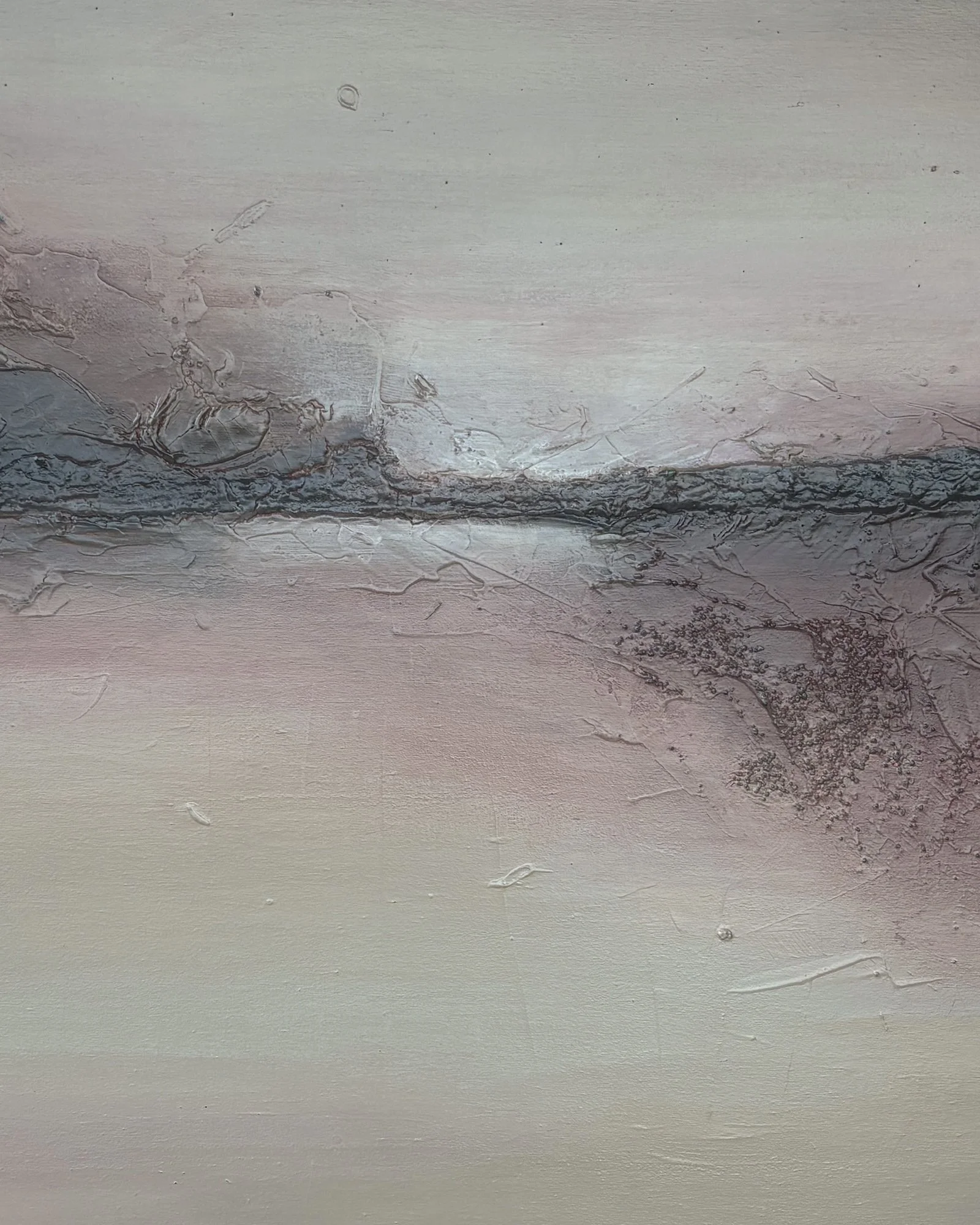 Sawah Bera - mixed media on canvas, 2026, 120x120 cm