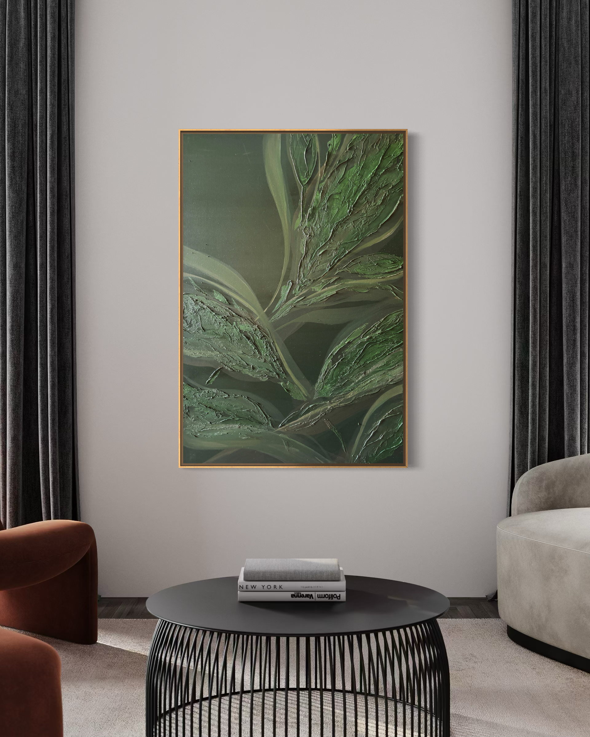 Hijau - mixed media on canvas, 2026, 120x80 cm