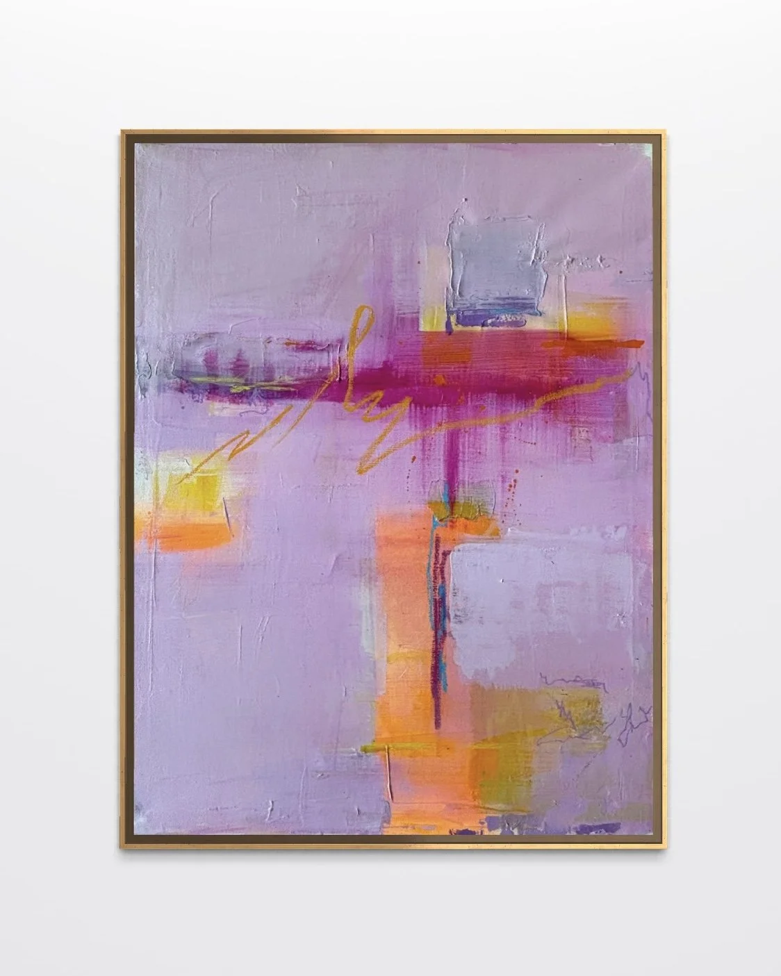 Soft Awakening, 2025 - mixed media on canvas, 80x60 cm