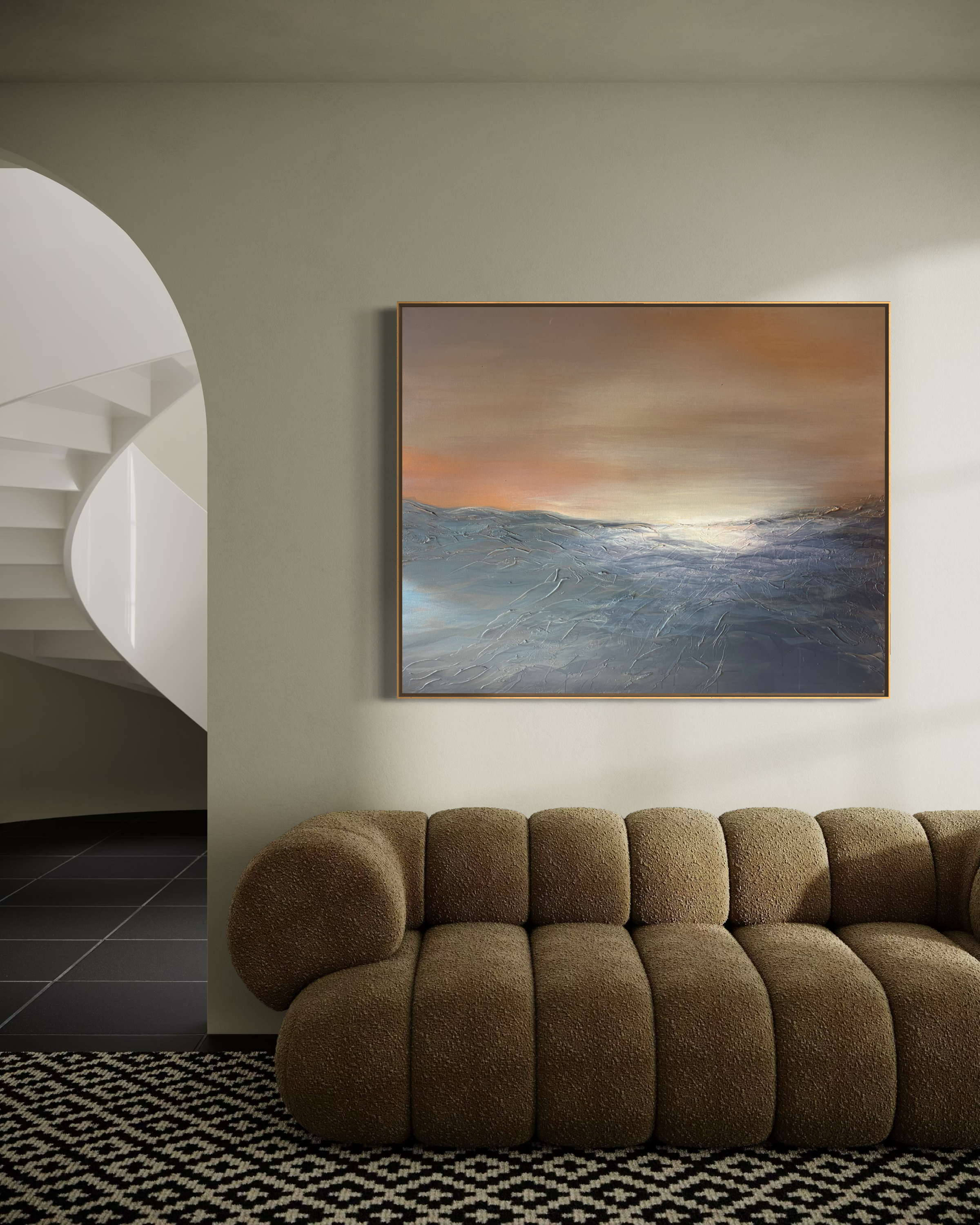 Laut Senja - mixed media on canvas, 2026, 120x150 cm