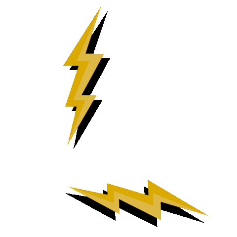 Black background with two yellow lightning bolt symbols.