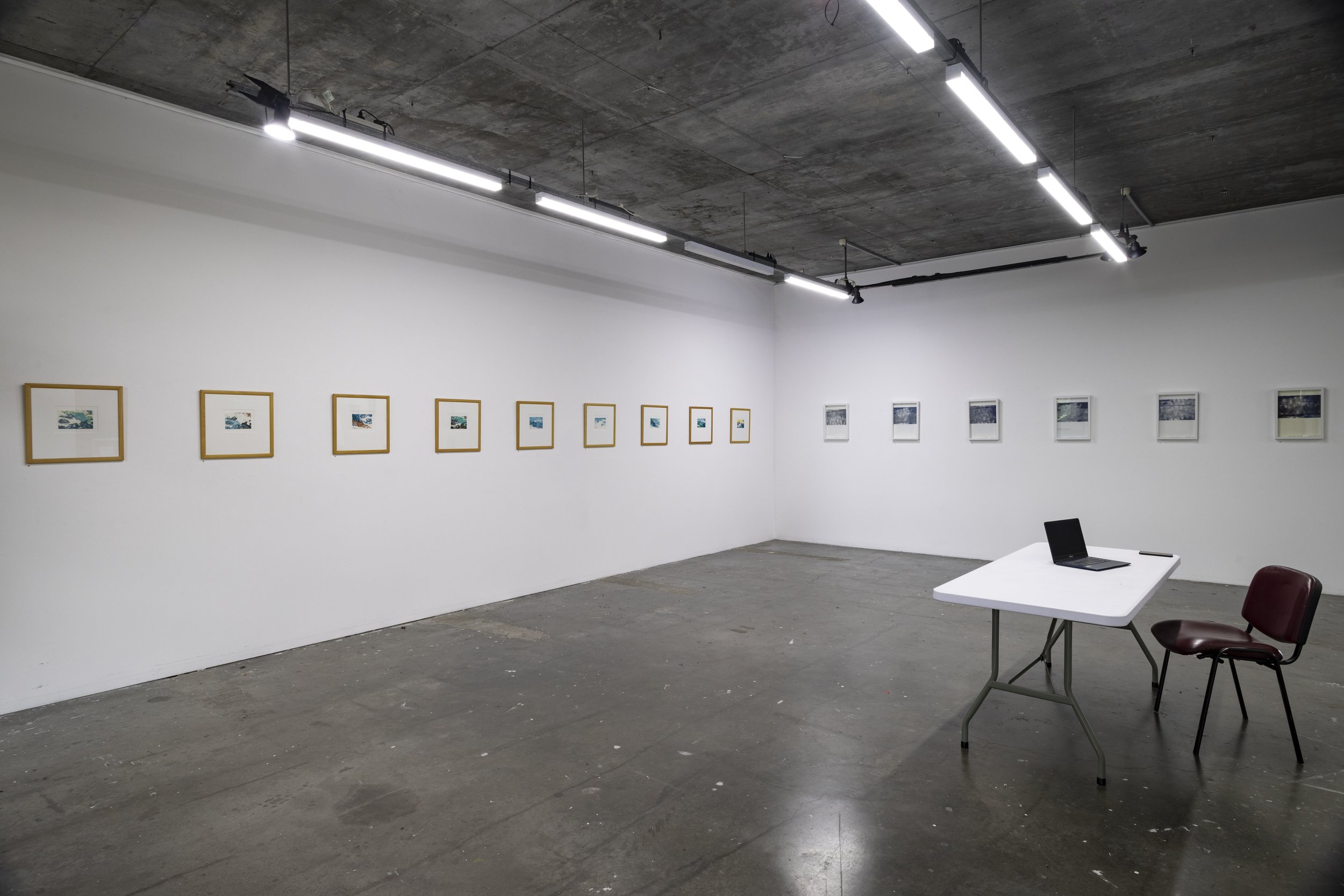 Installation view solo exhibition The Weight of Clouds Brisbane Institute of Art, March 2021