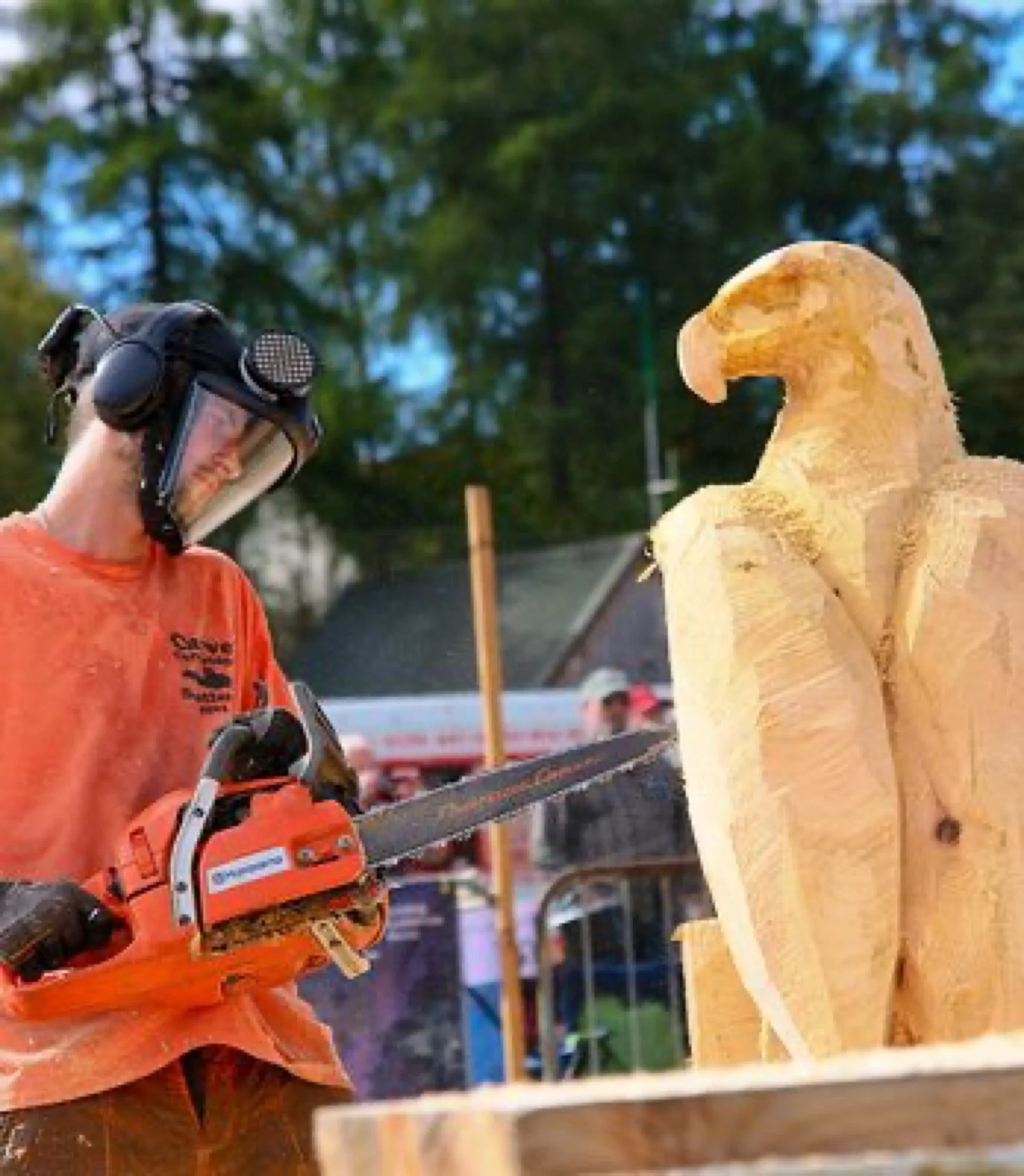 Kaspian Askham I Bespoke Chainsaw Carving I Wood sculpture I Carve Carrbridge carving competition 2023