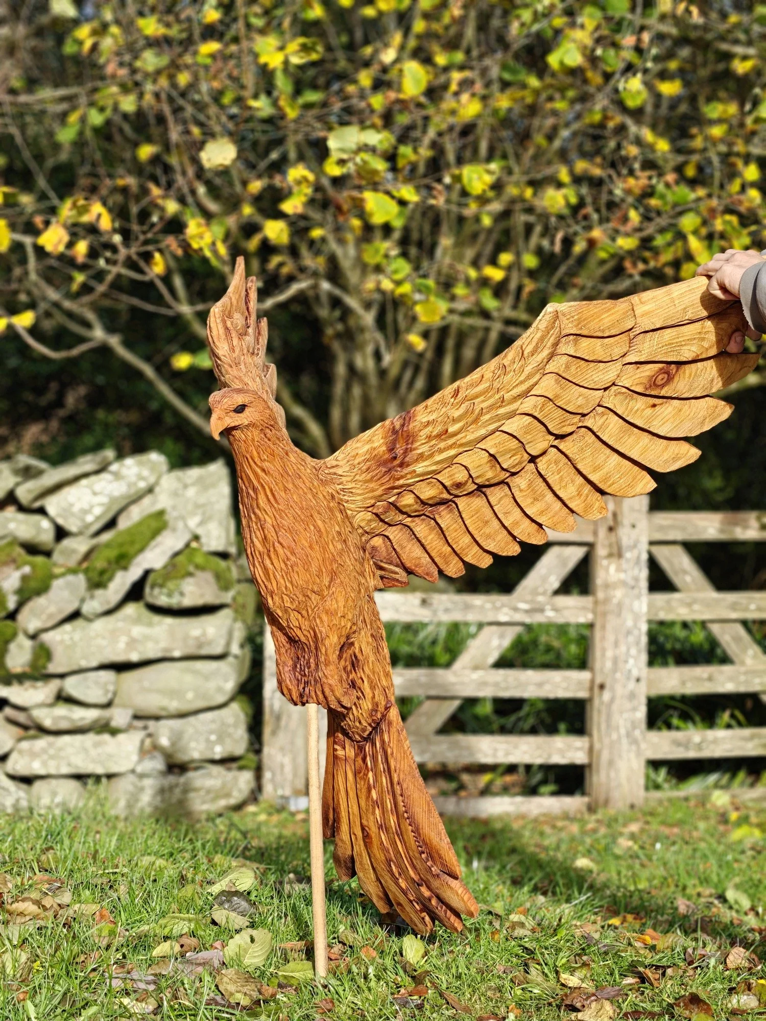 Kaspian Askham I Bespoke Chainsaw Carving I Wood sculpture I Phoenix