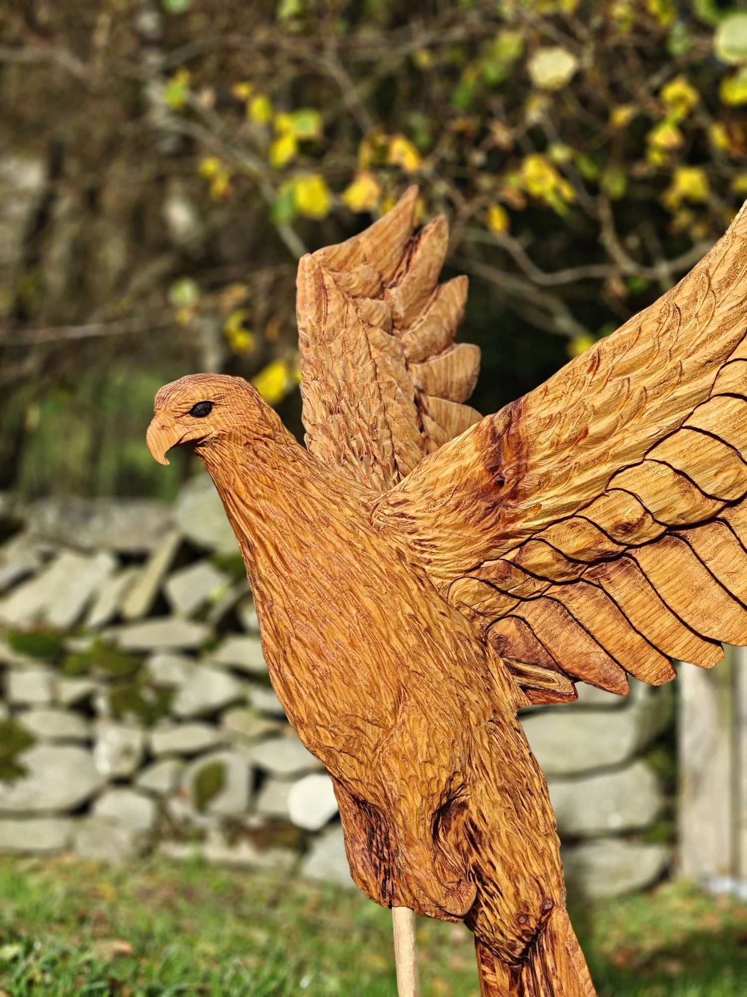Kaspian Askham I Bespoke Chainsaw Carving I Wood sculpture I Phoenix