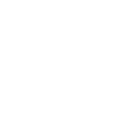 Stylized white utensils (fork, spoon, knife) on a black background