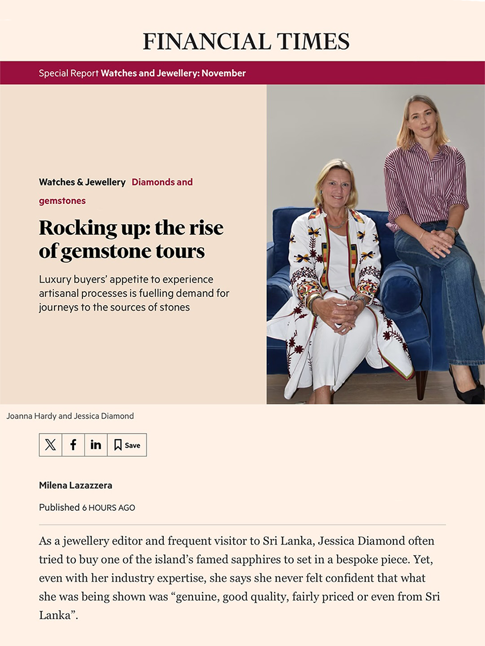 Rocking up: the rise of gemstone tours