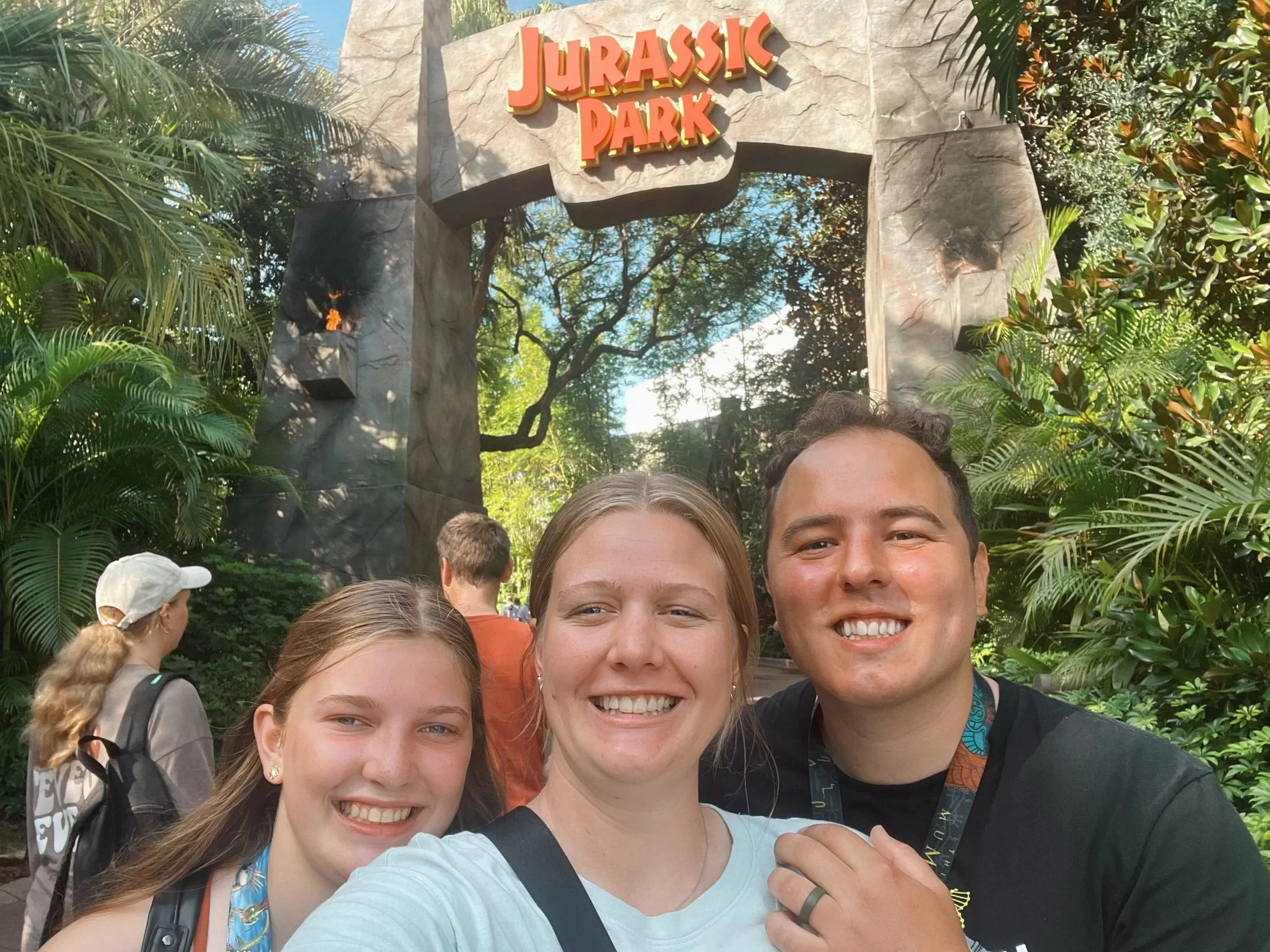 summer vacation destination at universal studios, islands of adventure, jurassic park, family