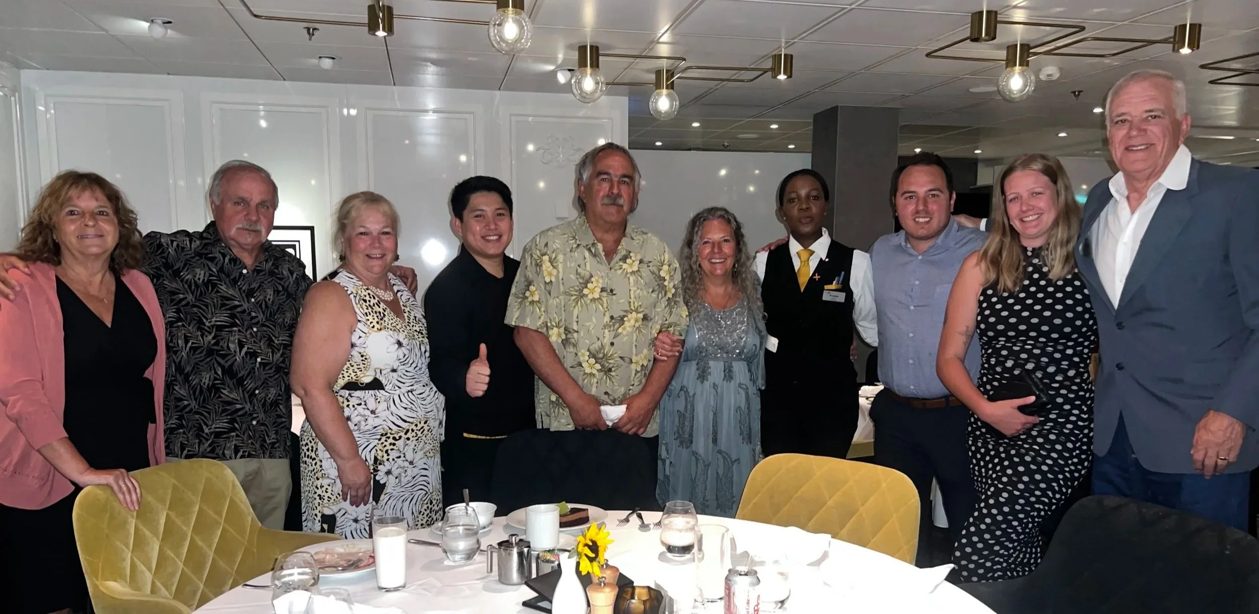 Staff on Celebrity Cruise, travel agent exclusive promotion for pre-paid gratuities