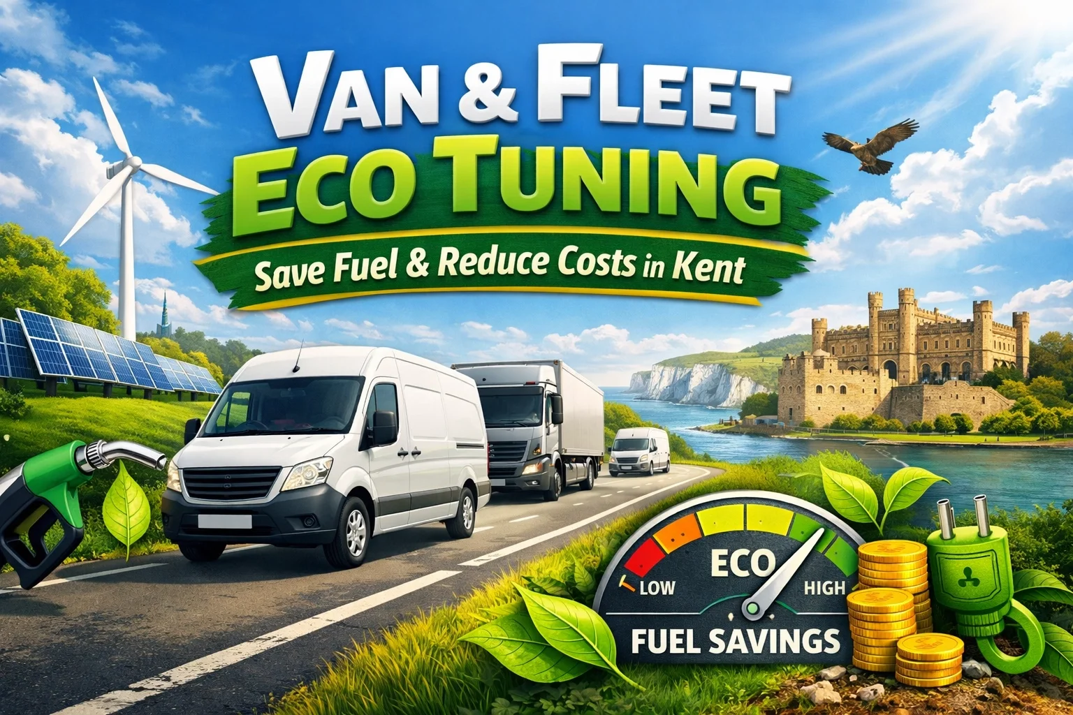 Professional van fuel economy tuning for tradespeople in Kent