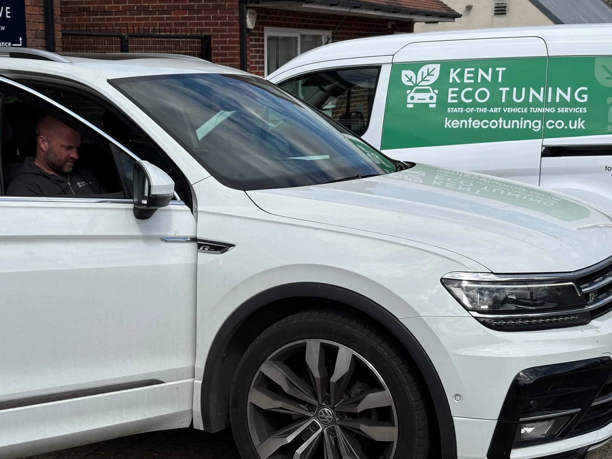Kent Eco Tuning technician performing mobile vehicle diagnostics and car tuning in Kent.
