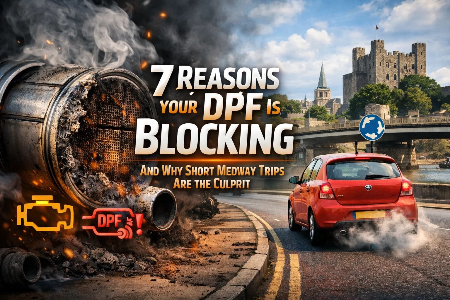 Professional DPF diagnostic check in Medway Kent