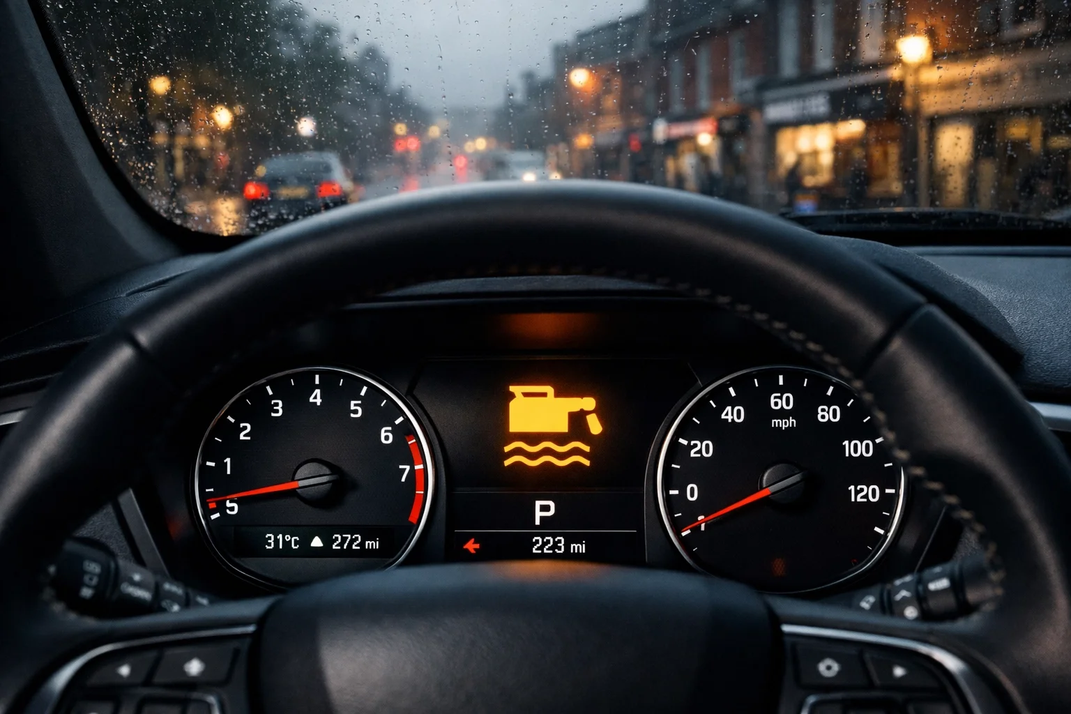 AdBlue dashboard warning light on a vehicle in Gillingham, highlighting software solutions.