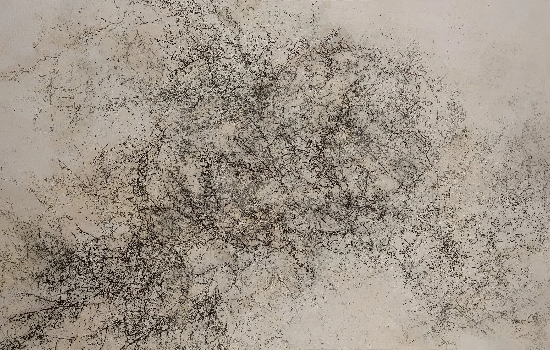 Deep in the Woods 140 • Altered Collage Print • 33" x 53"