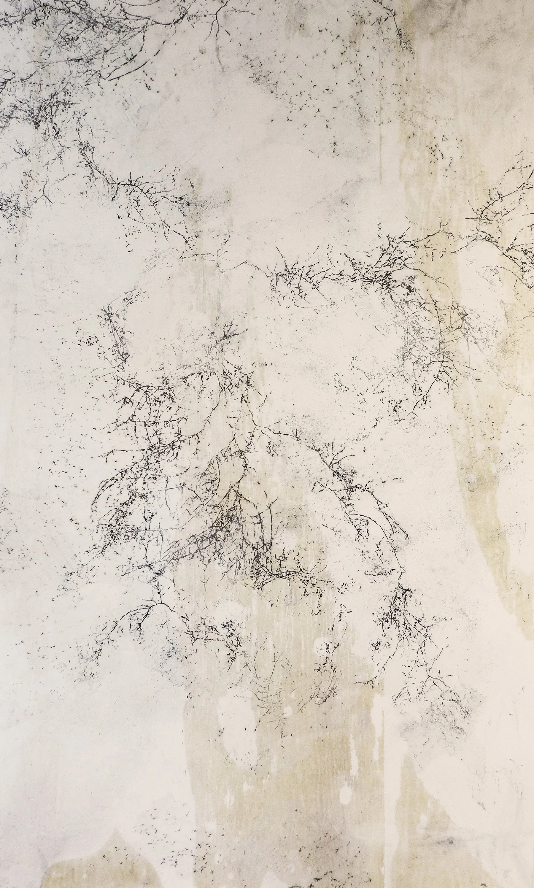 Deep in the Woods 65 • Collaged Woodcut on Japanese Paper • 44" x 70"