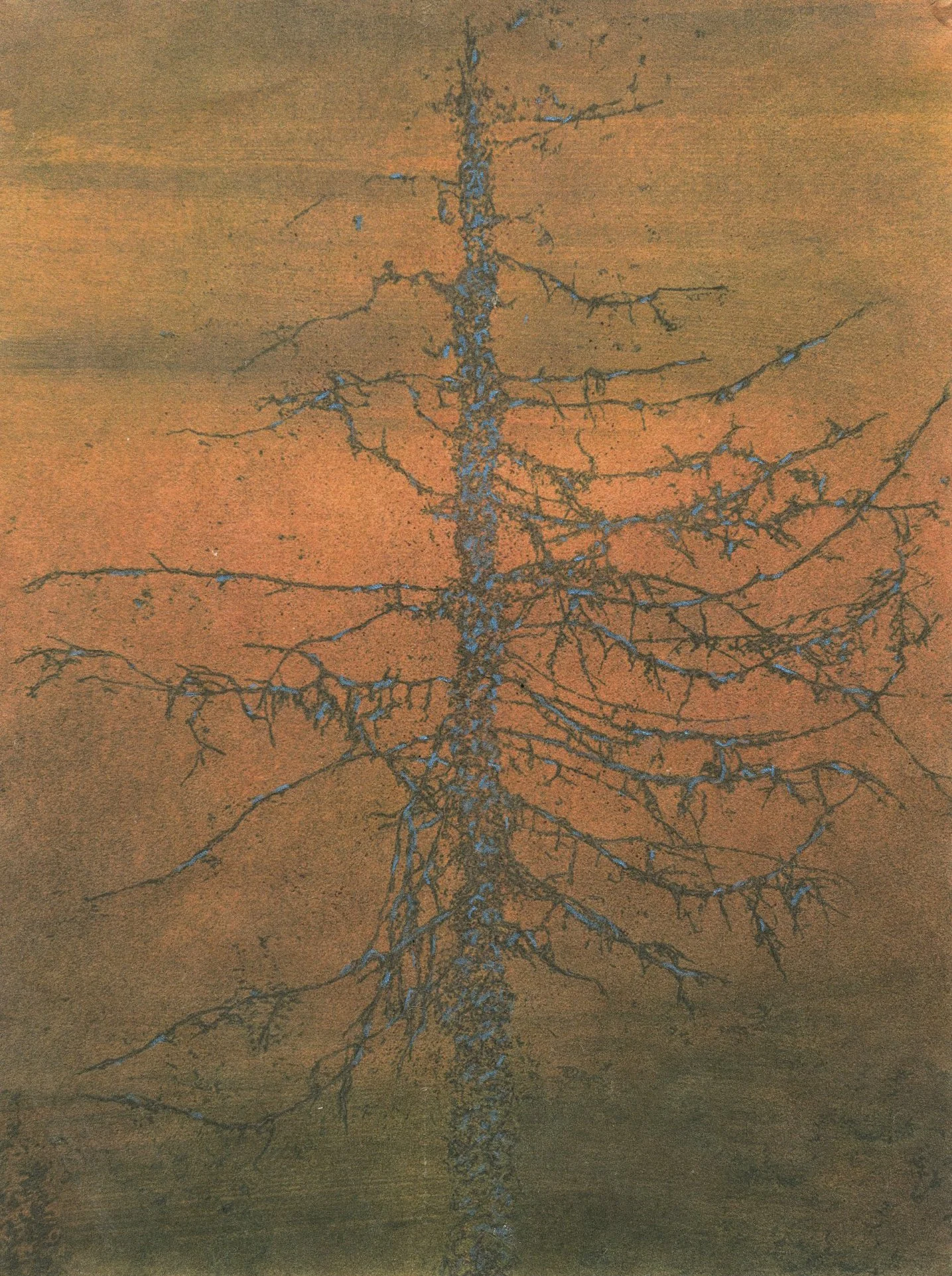 Deep in the Woods 219 • Altered Collaged Print • 4"x 6"