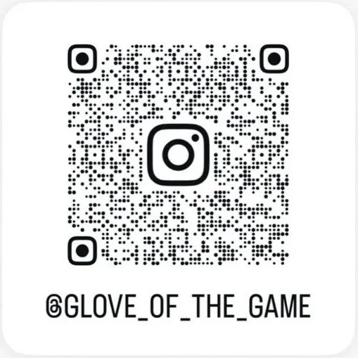 Instagram QR code linking to @glove_of_the_game.