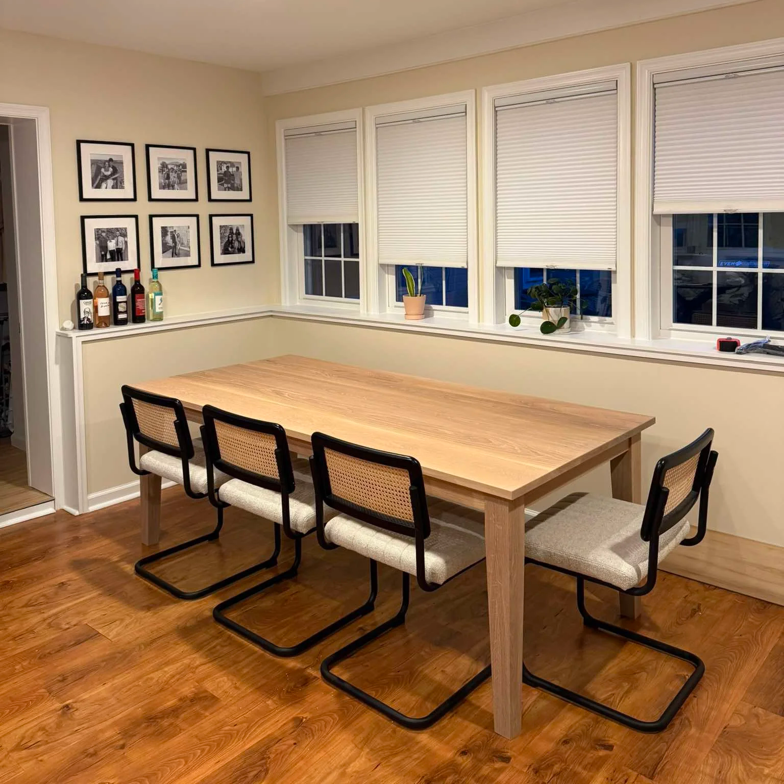 Handcrafted dining table by Oak Park Woodworks